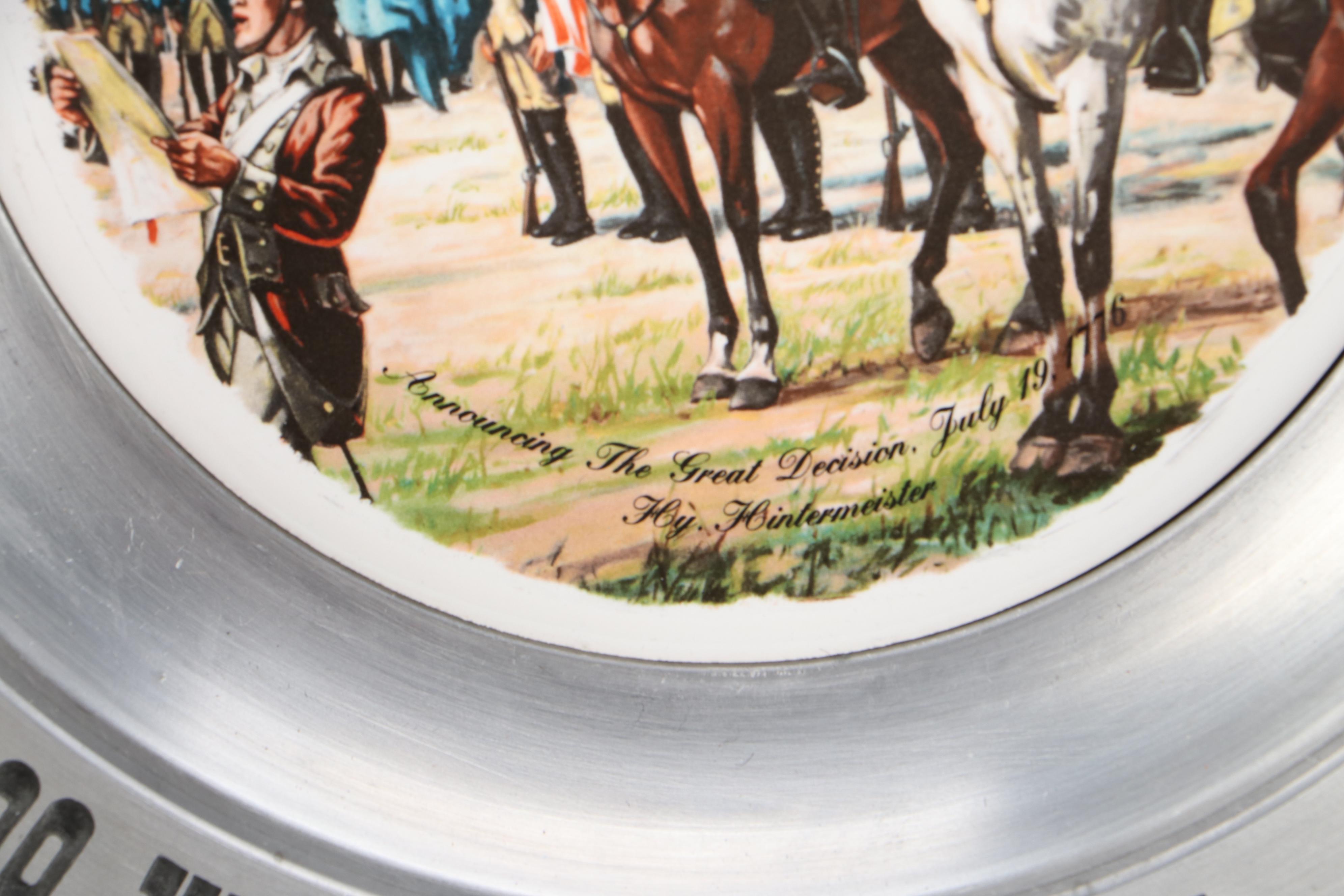 Wilton-Columbia and Other Pewter Collector Plates