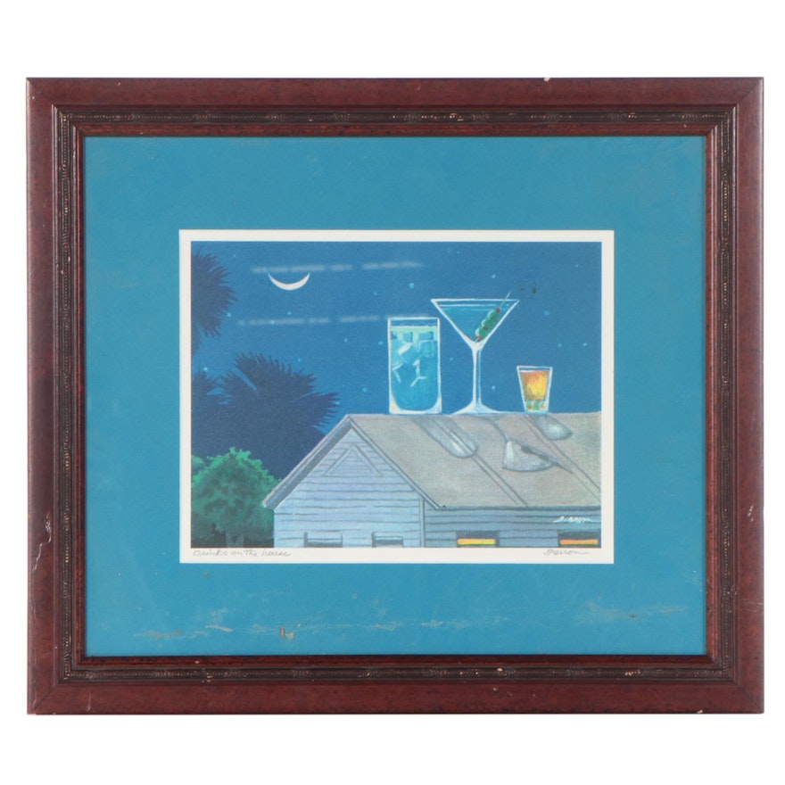 Giclée "Drinks on the House"