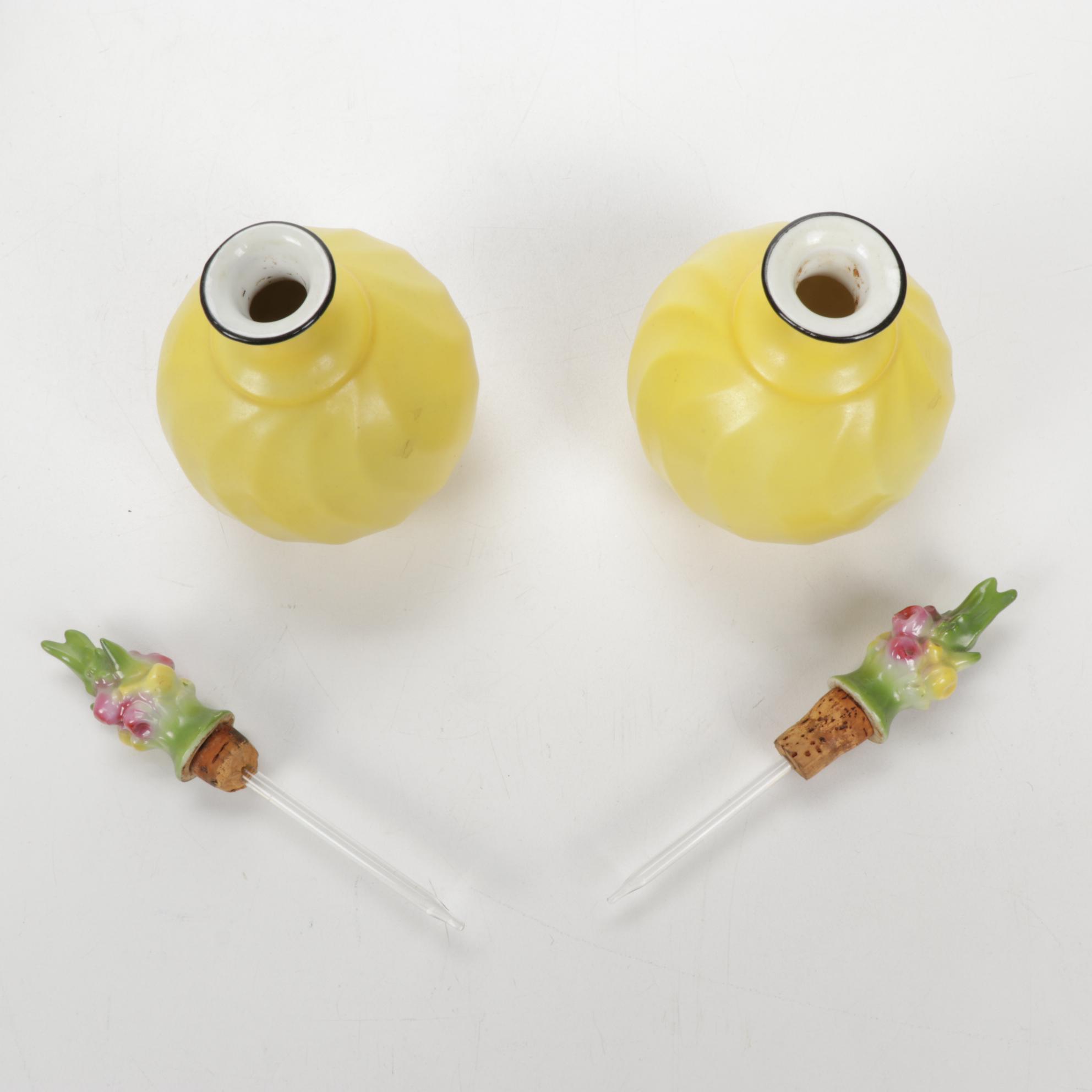 German Porcelain Dresser Jars, Early to Mid 20th Century