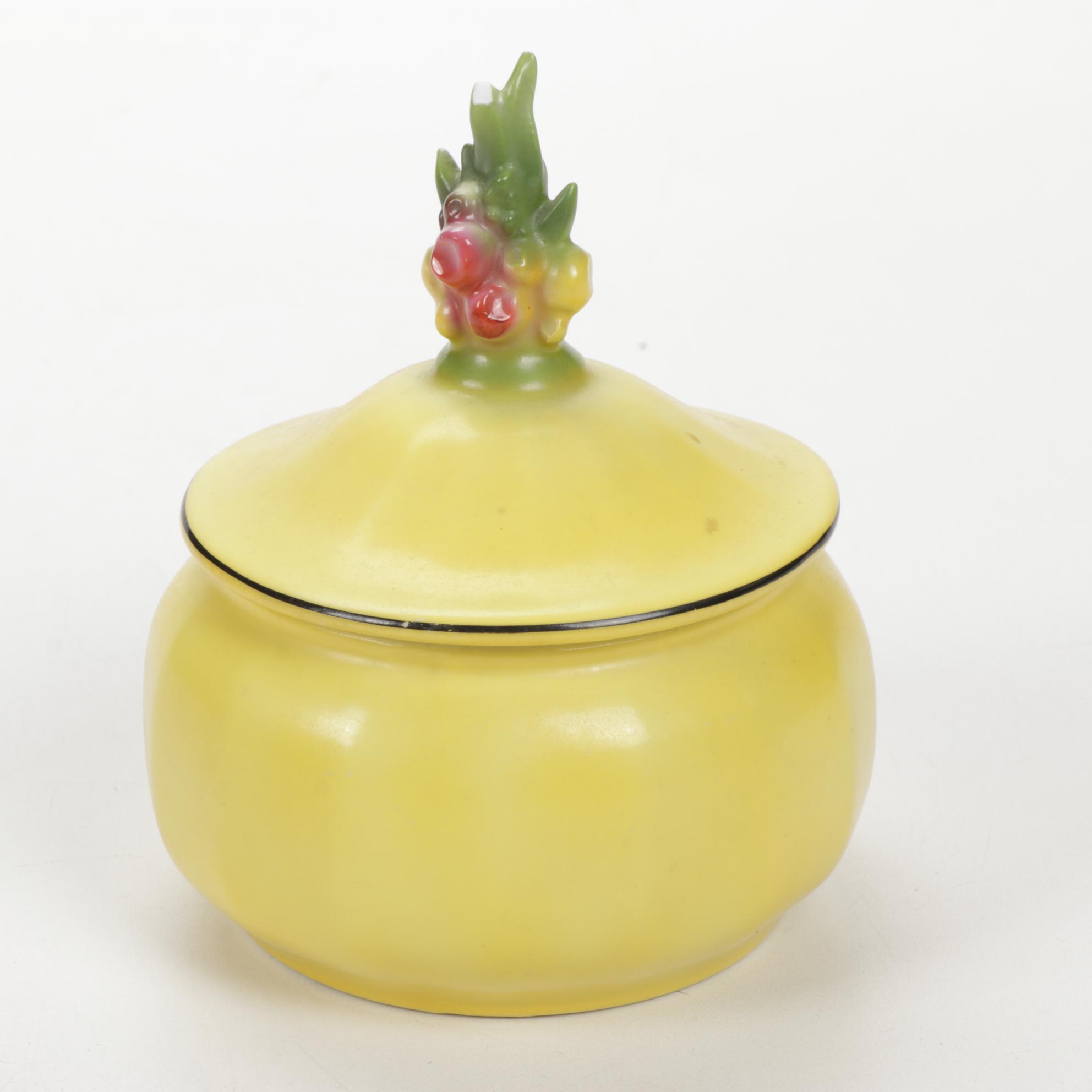 German Porcelain Dresser Jars, Early to Mid 20th Century