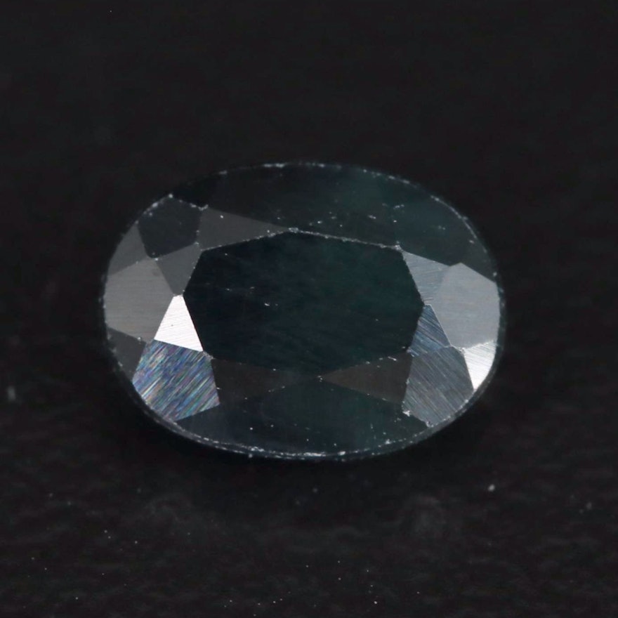 Loose 1.38 CT Oval Faceted Sapphire
