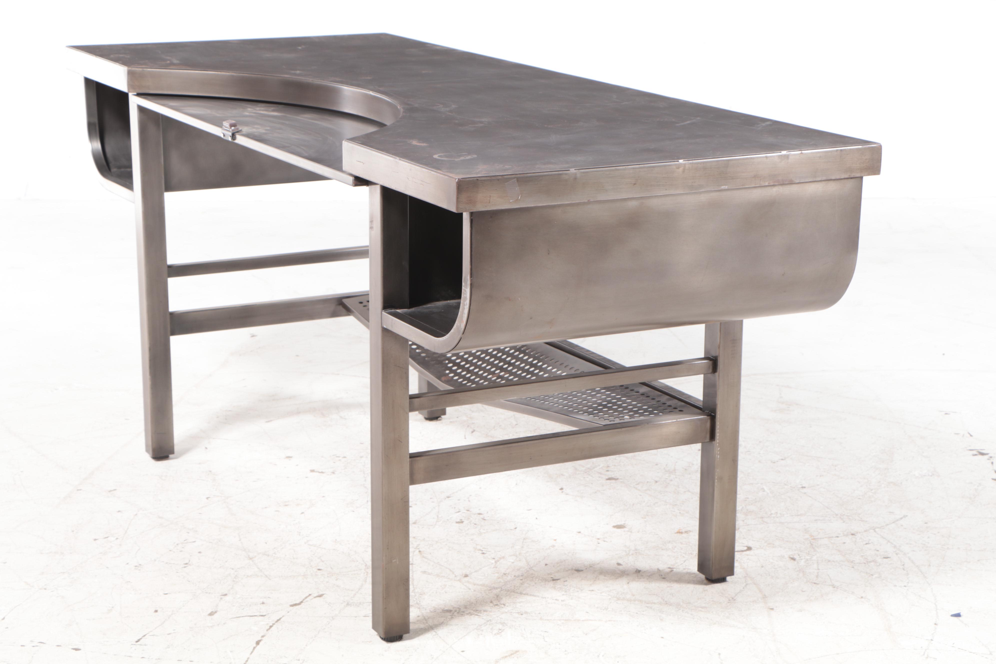 Restoration Hardware "French Factory" Industrial Style Metal Desk