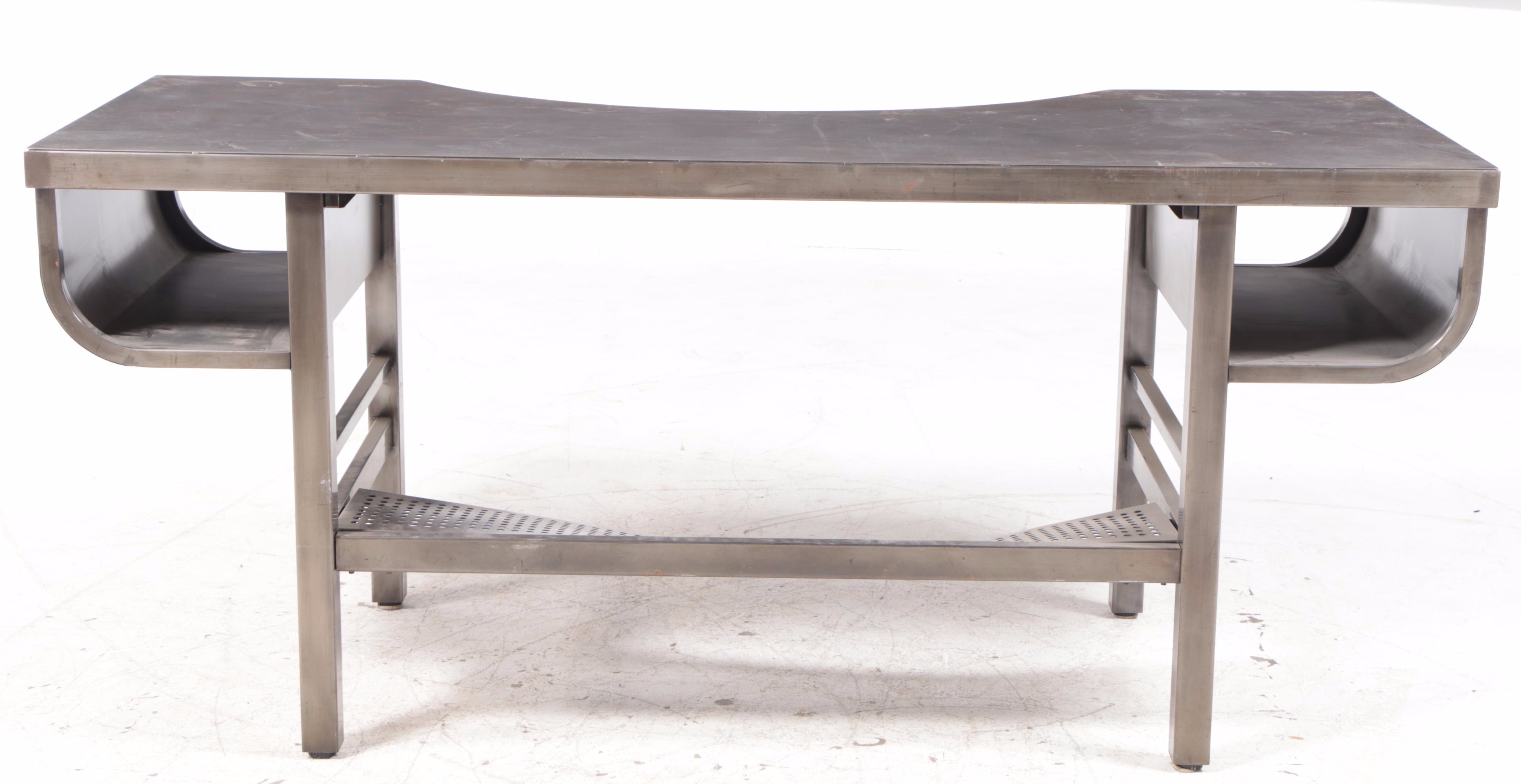 Restoration Hardware "French Factory" Industrial Style Metal Desk