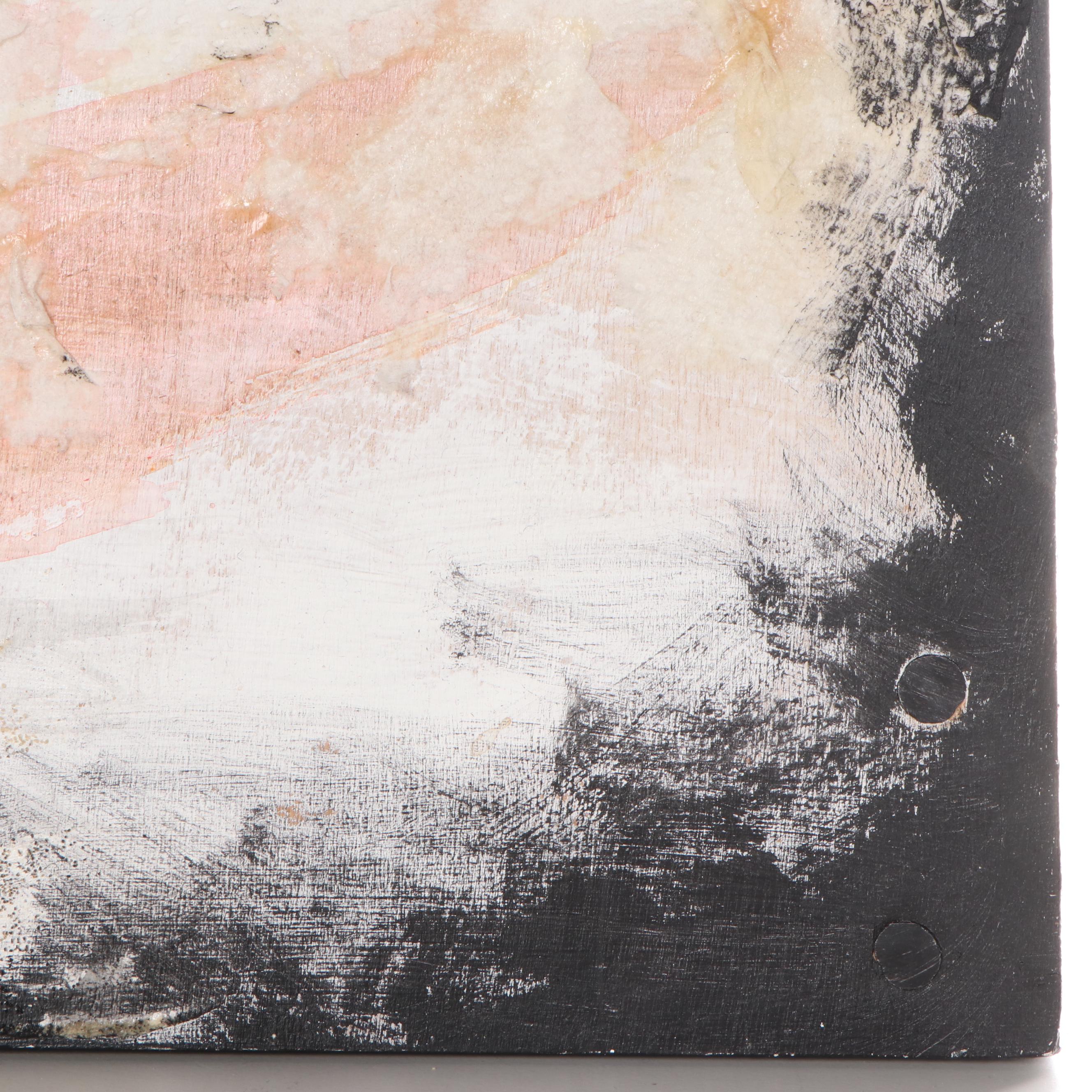 Jeremiah Caudill Acrylic And Collage Painting "Blood Sky," 2009