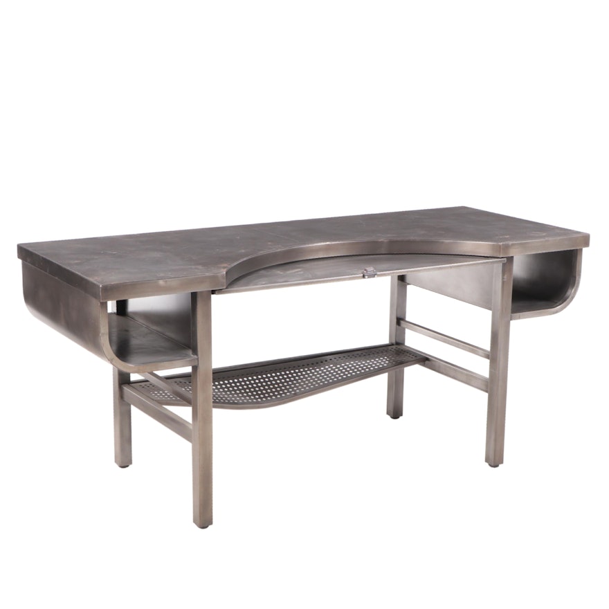 Restoration Hardware "French Factory" Industrial Style Metal Desk