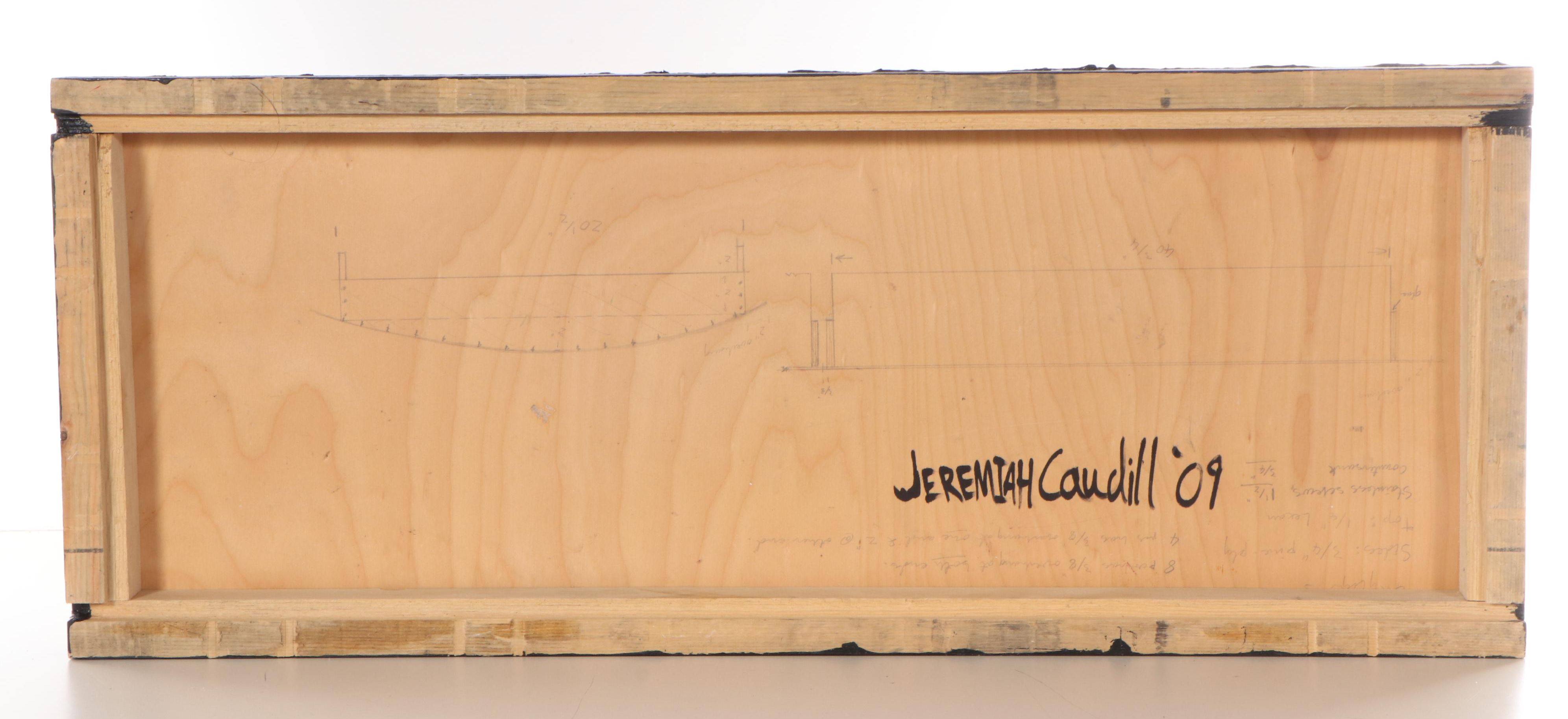 Jeremiah Caudill Acrylic And Collage Painting "Blood Sky," 2009