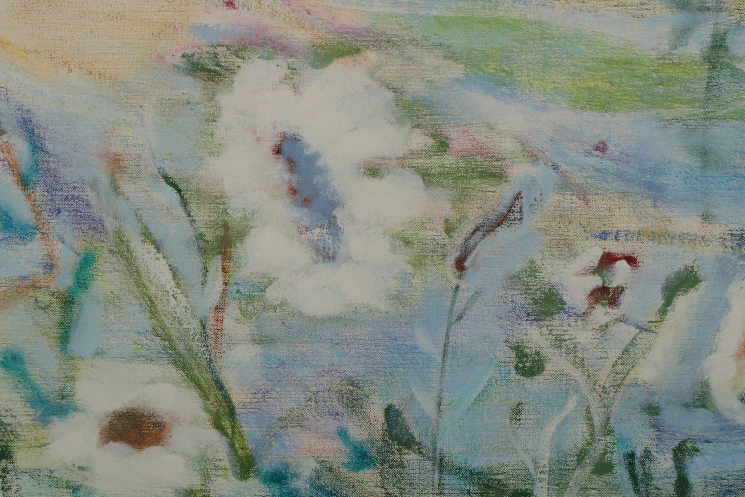 Ronald D. Newman Monumental Oil Painting "Water" From the "Elements" Suite, 1979