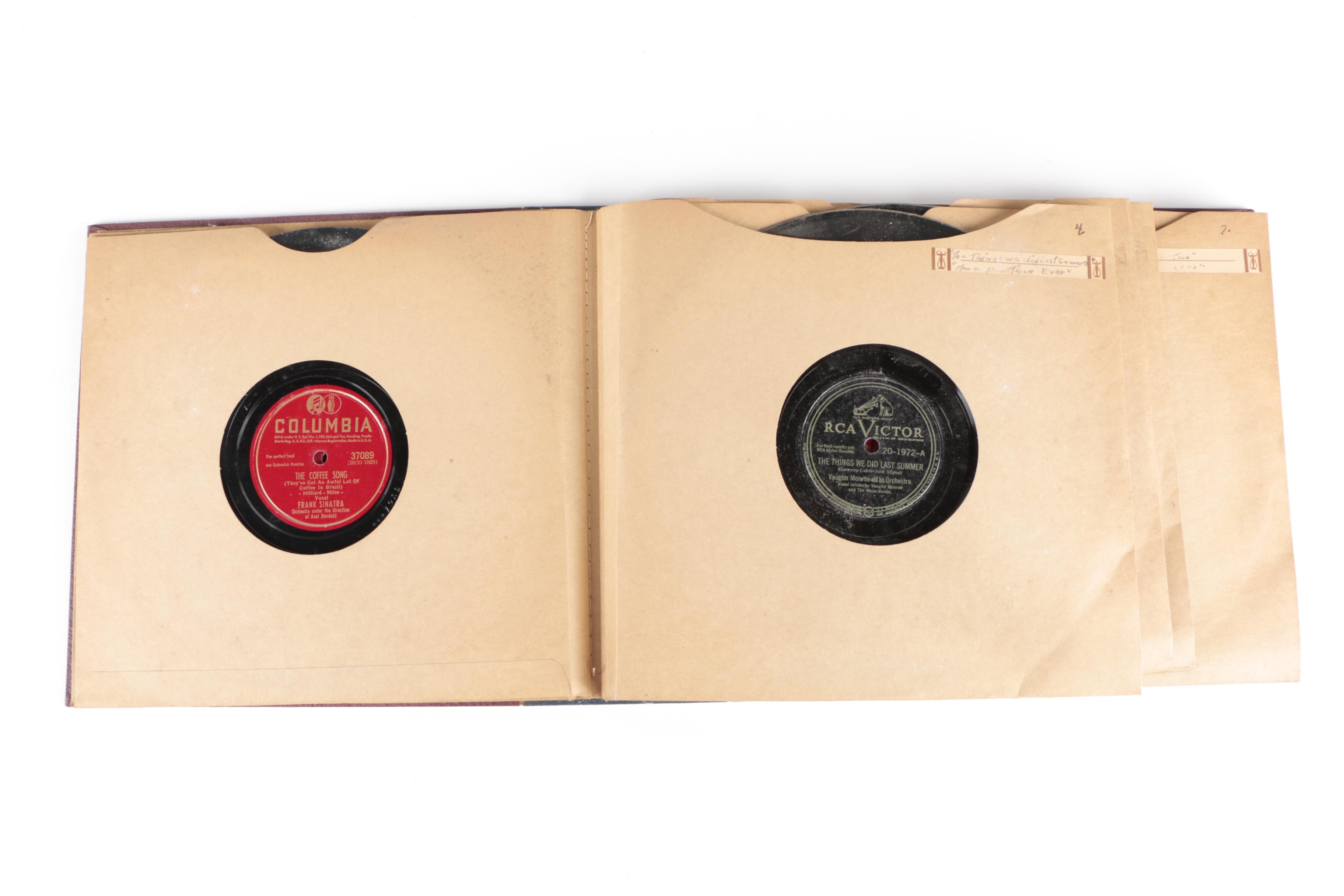 Liberace, Glenn Miller, Bing Crosby, Other Big Band and Popular 78 Records