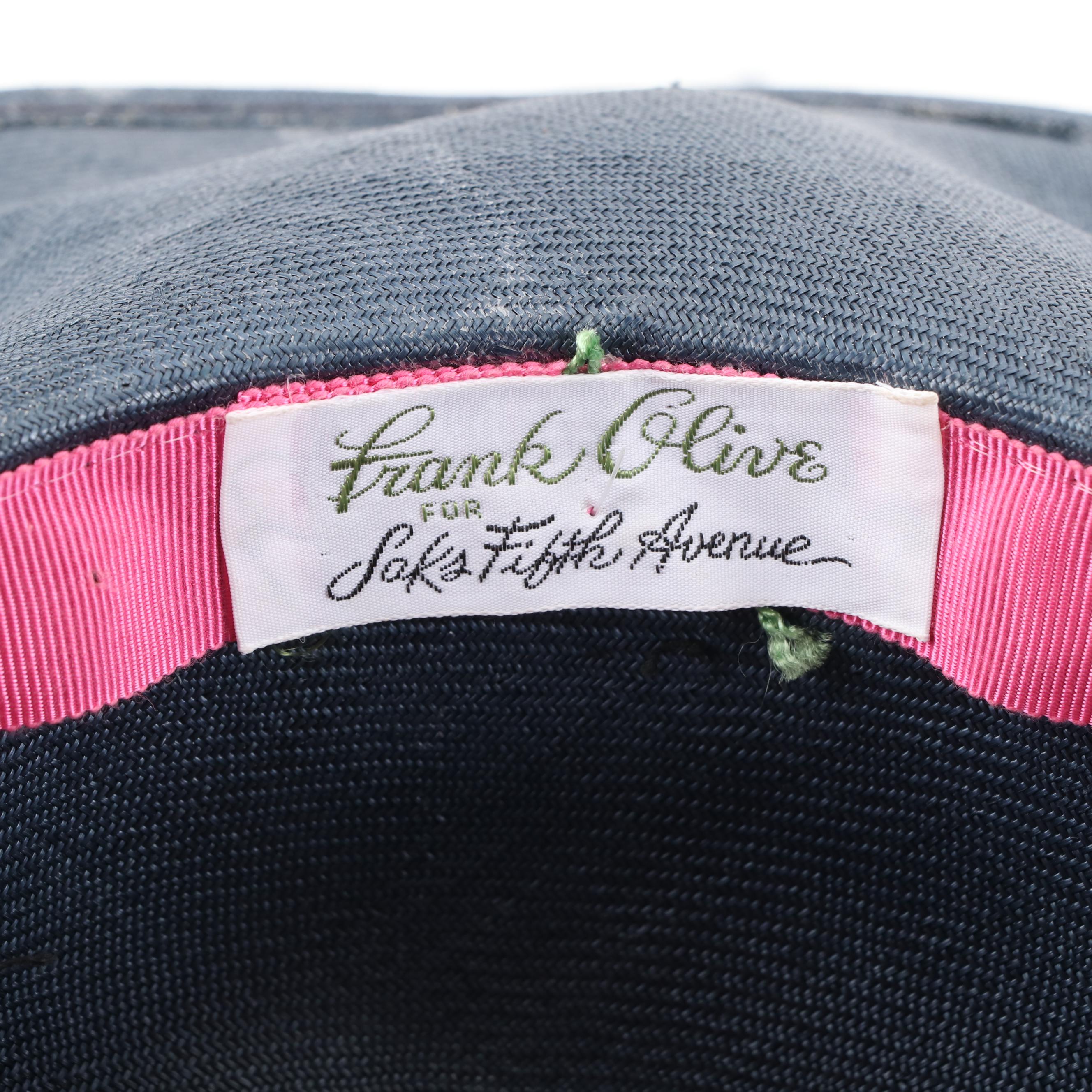 Frank Olive for Saks Fifth Avenue Woven Hat and Brooks Brothers Hat with Box