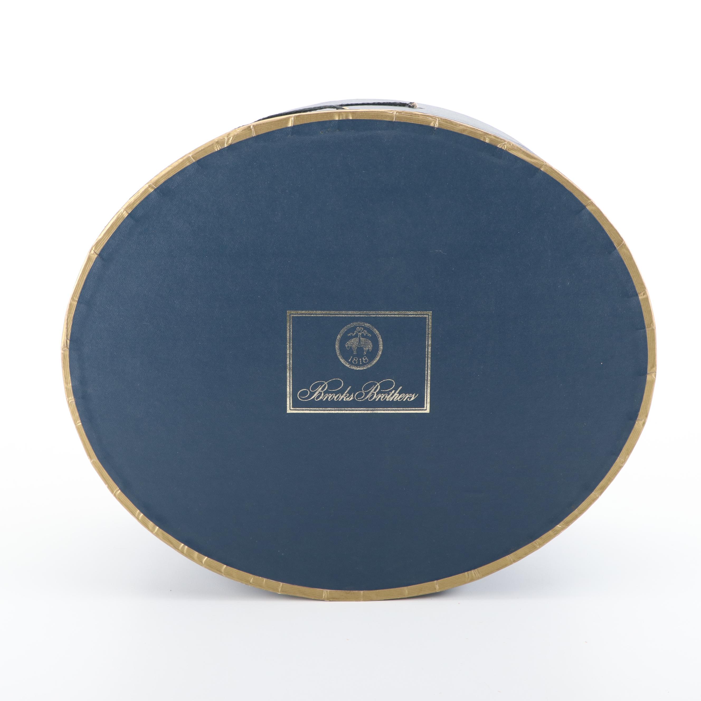 Frank Olive for Saks Fifth Avenue Woven Hat and Brooks Brothers Hat with Box