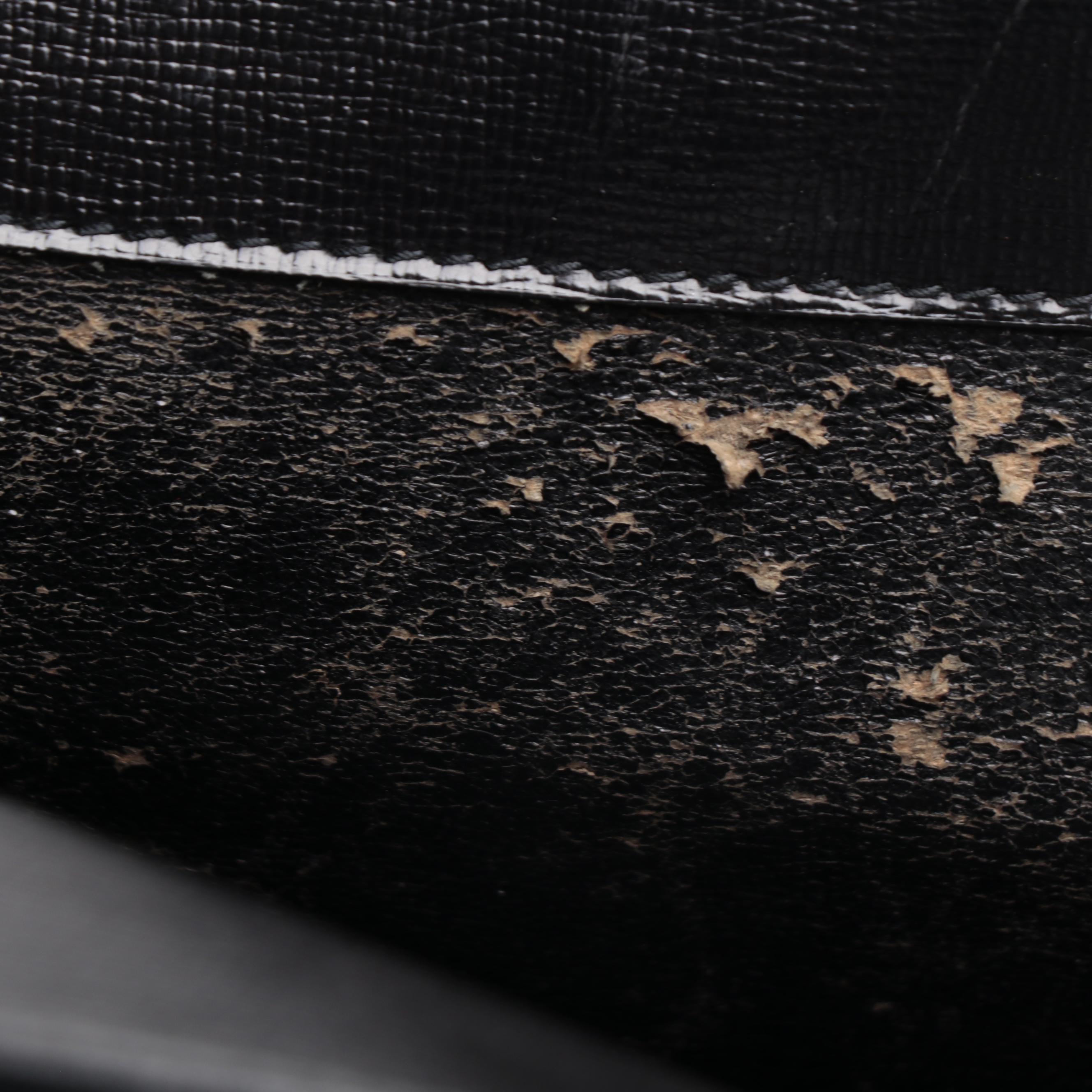 Prada Locking Briefcase in Black Saffiano Leather