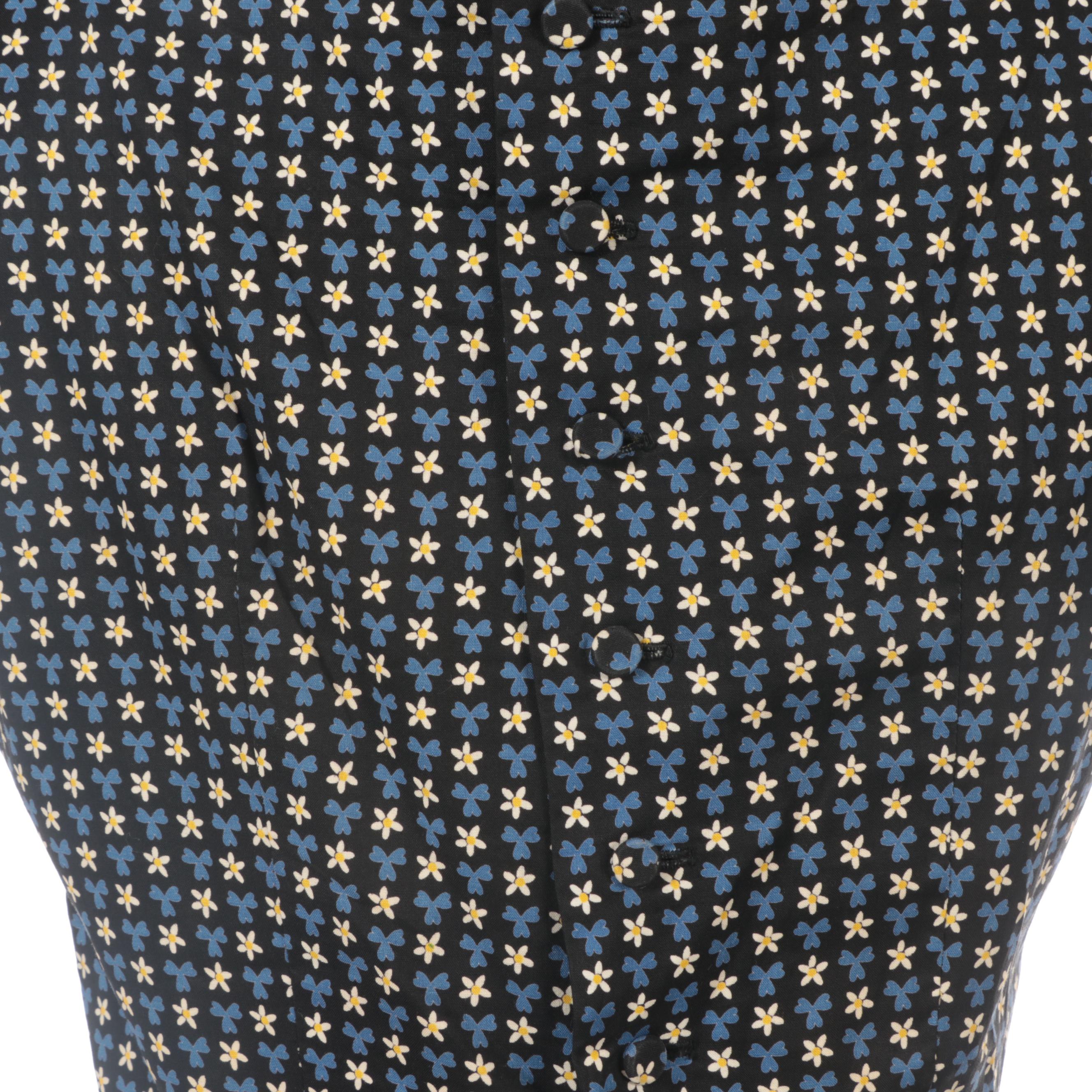 Lang and Other Floral and Dot Embroidered Dresses, Circa 1950s