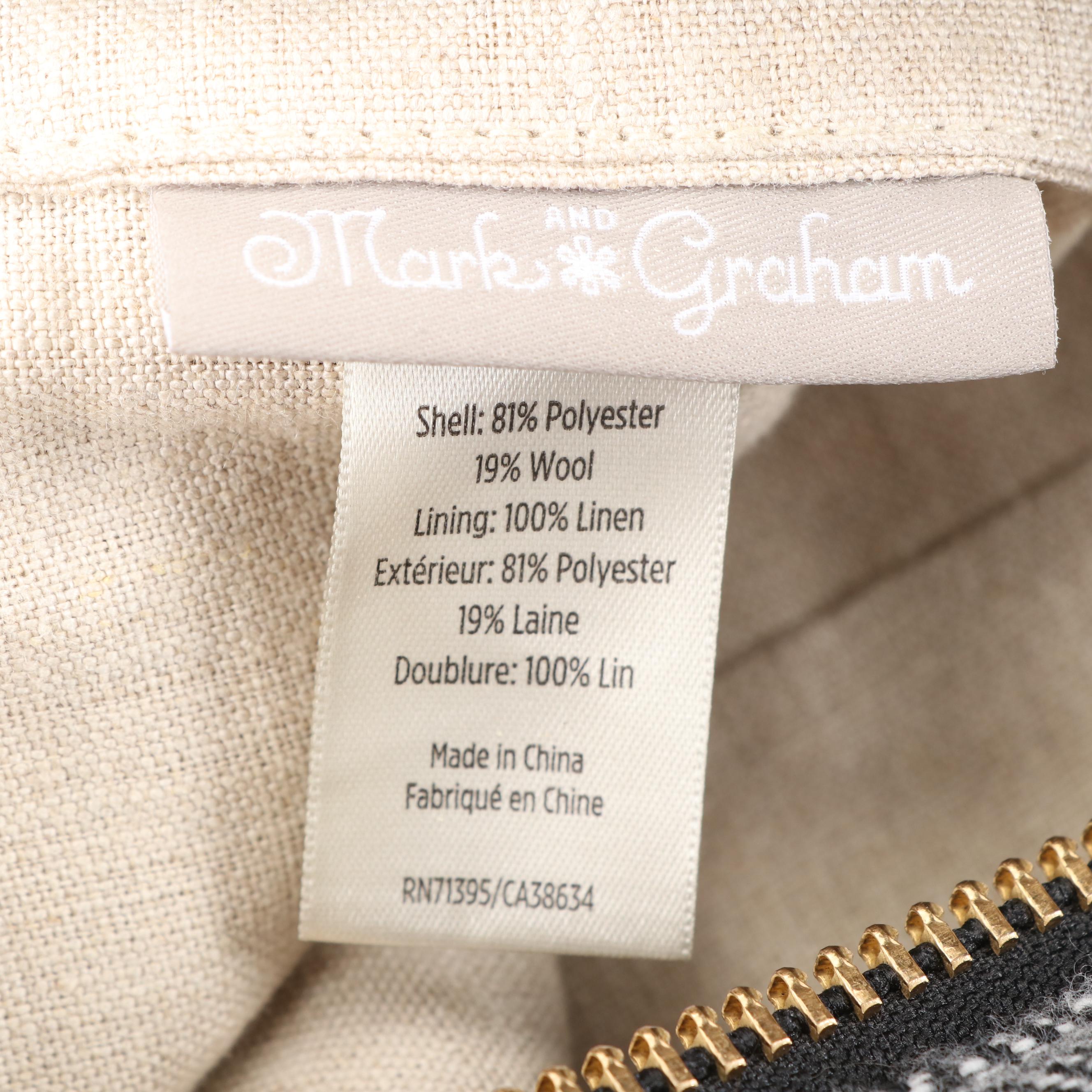 Mark & Graham Herringbone Duffel Bag and Toiletry Bag with Personalized Monogram