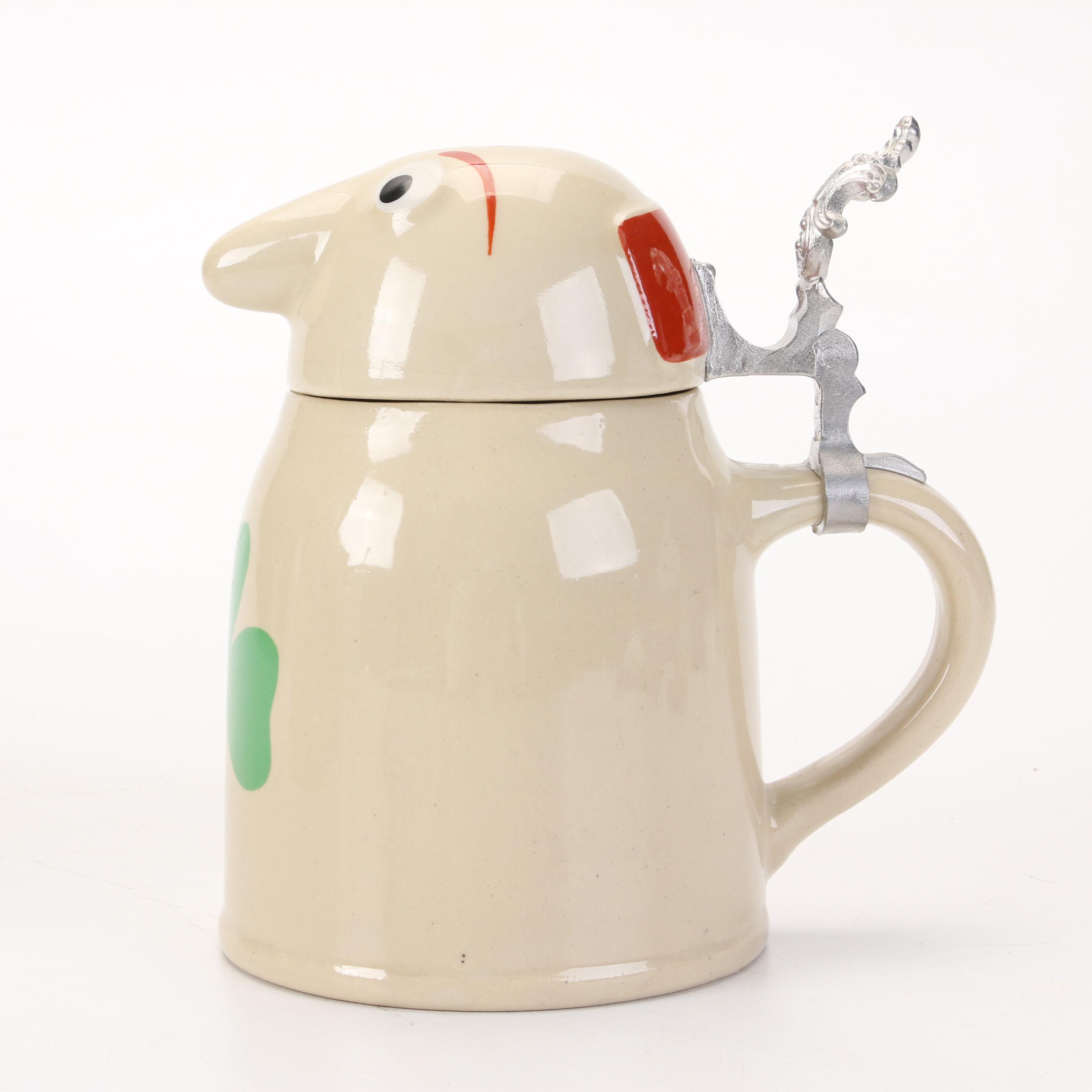 Webco Utica Club "Schultz","Dooley", and "The Countess" Figural  Beer Steins