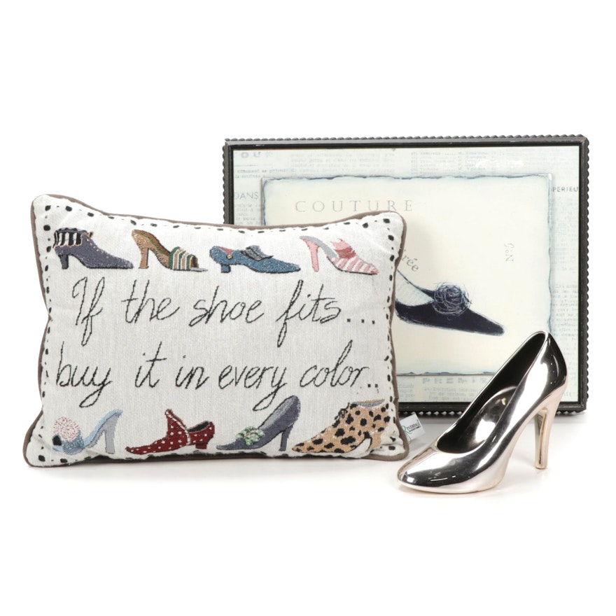 Art in Motion "Couture" by Emily Adams Print, Riverdale Pillow, and Shoe Décor