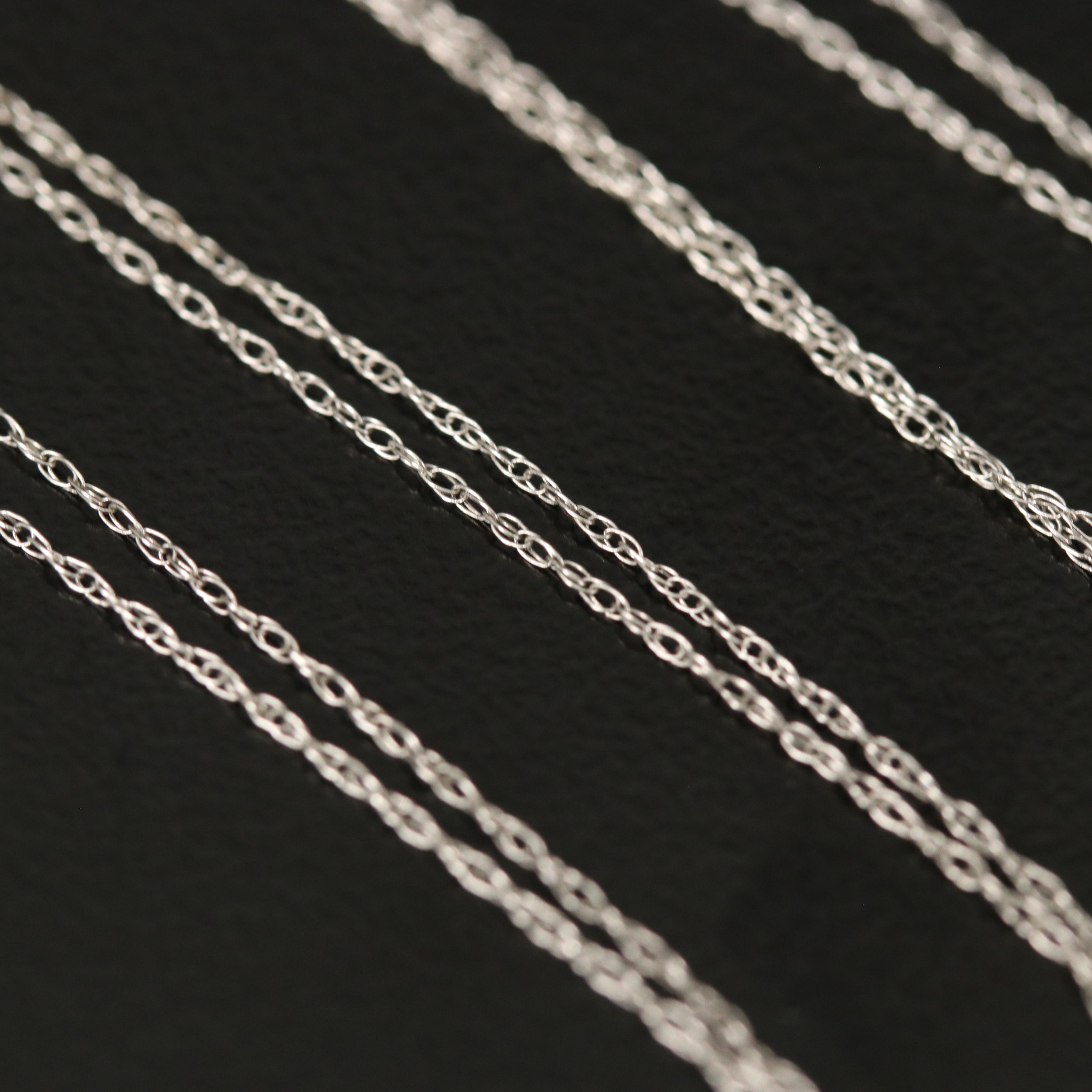 14K Loose Rope Chain Necklace