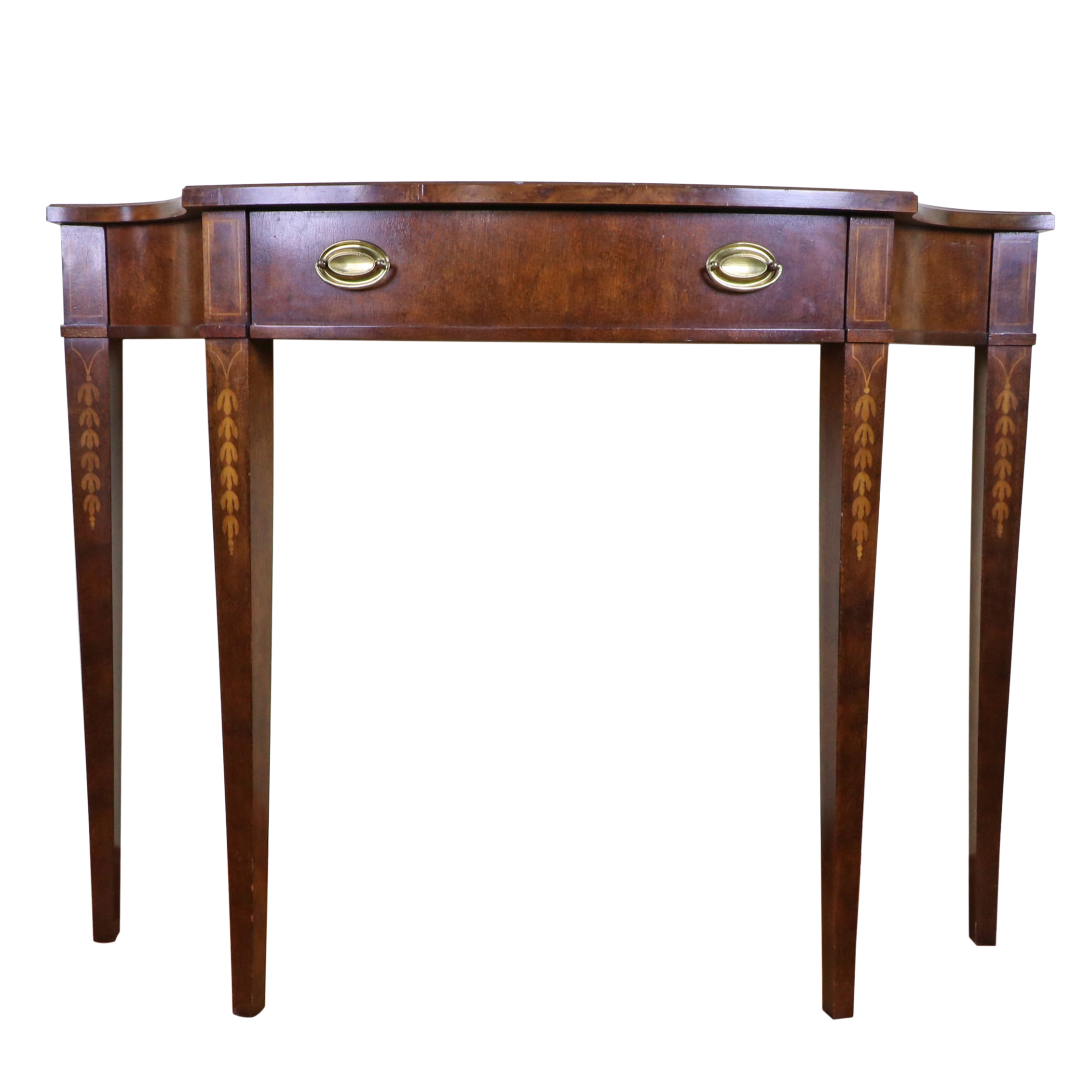 Thomasville "Mahogany Collection" Federal Style Demilune Console Table
