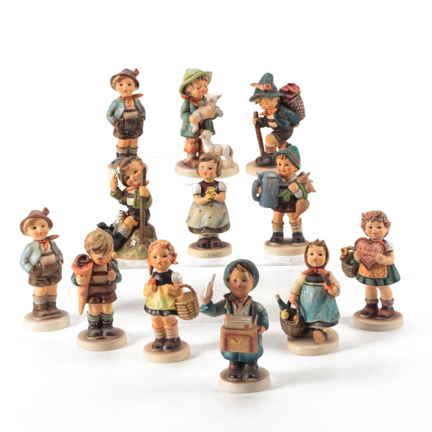Goebel "For Mother" and Other Porcelain Hummel Figurines