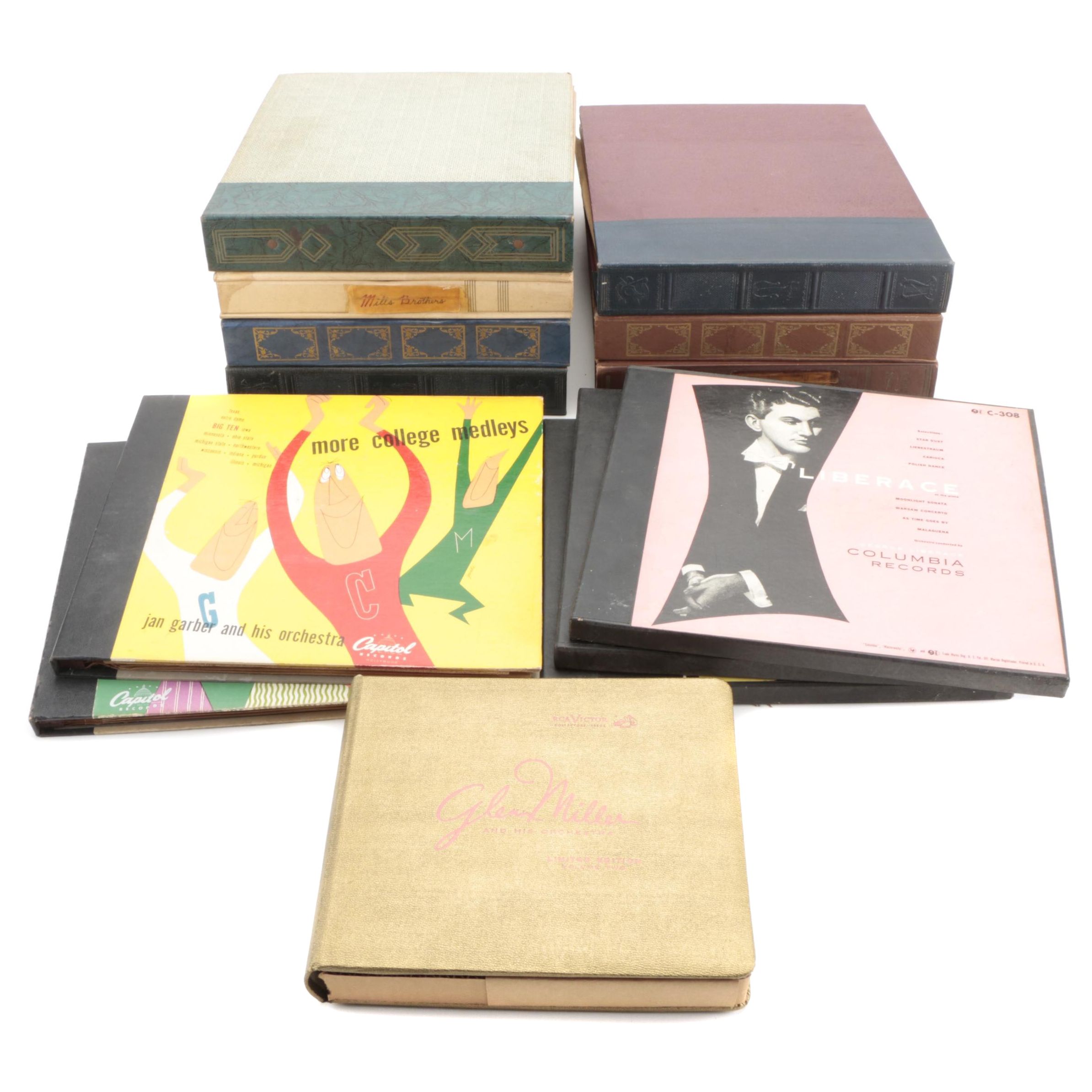 Liberace, Glenn Miller, Bing Crosby, Other Big Band and Popular 78 Records