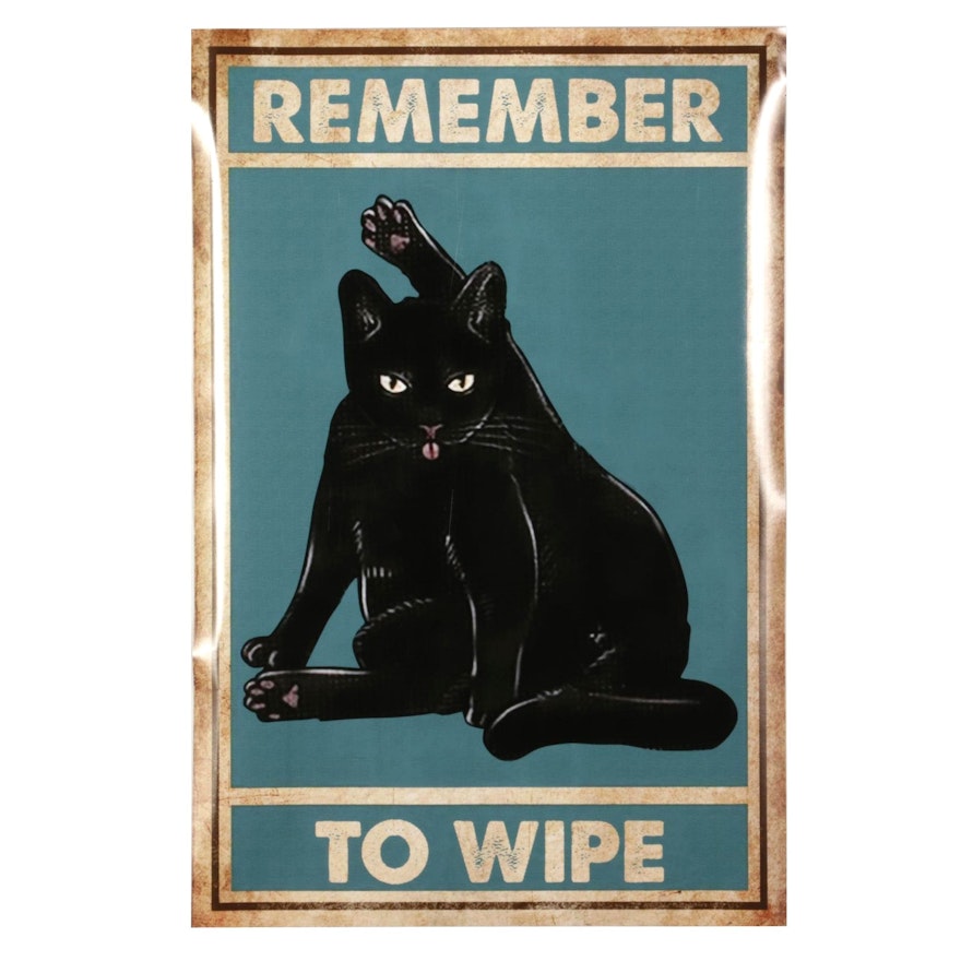 Black Cat Giclée Poster, 21st Century