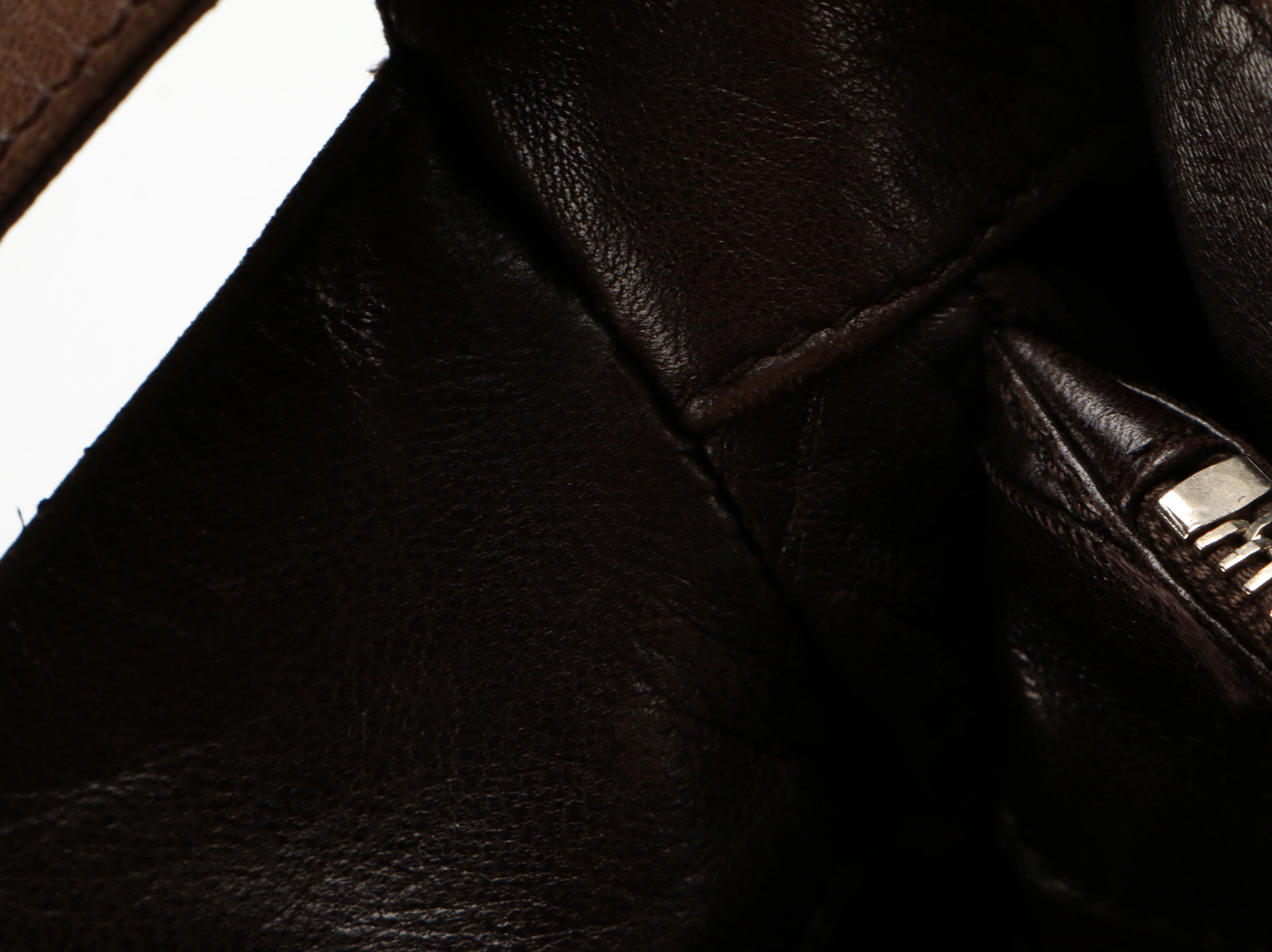 Prada Shoulder Bag in Green Tessuto Nylon and Brown Leather