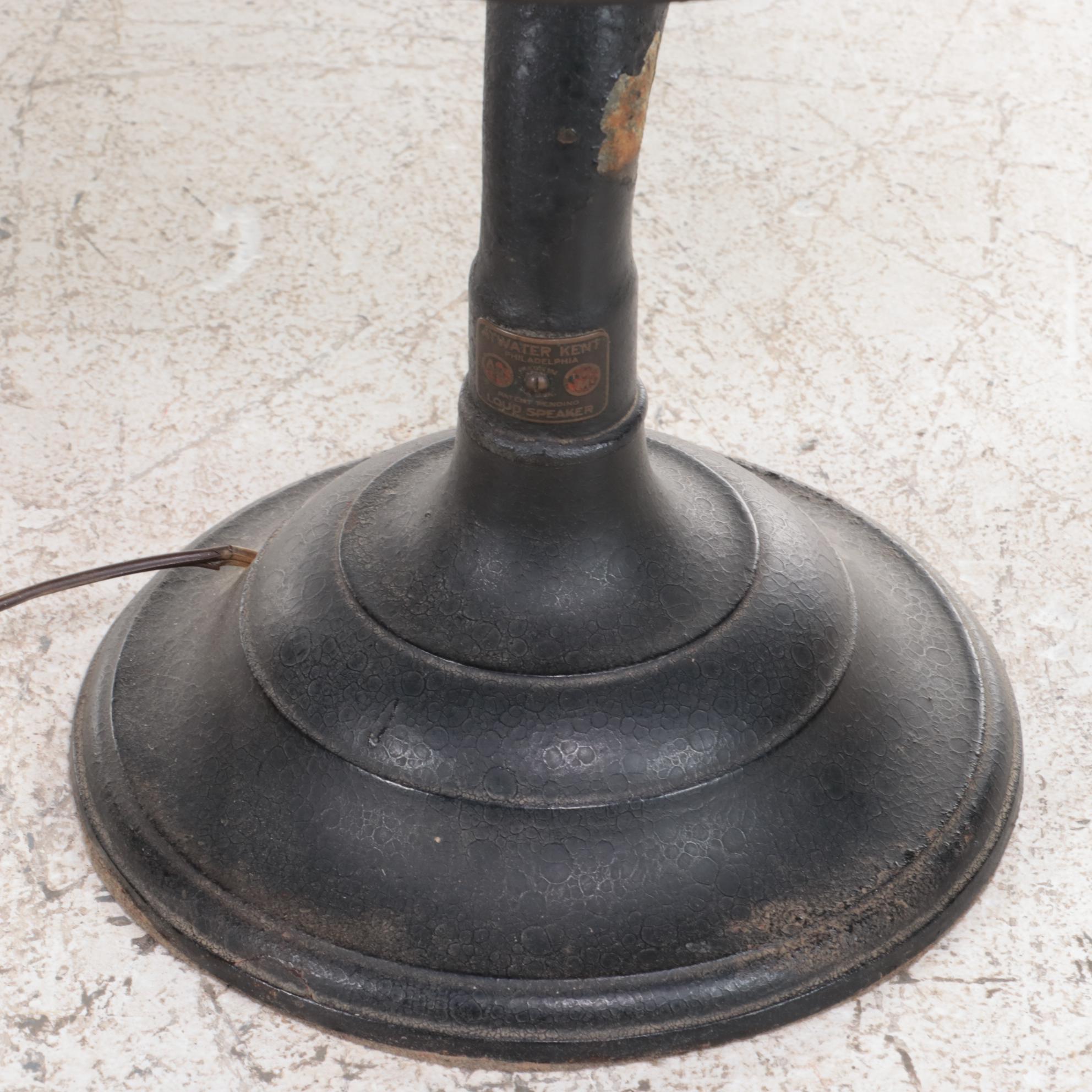 Simpli-Dyne Five-Tube Radio Receiver and Atwater Kent Horn Speaker, Early 20th C