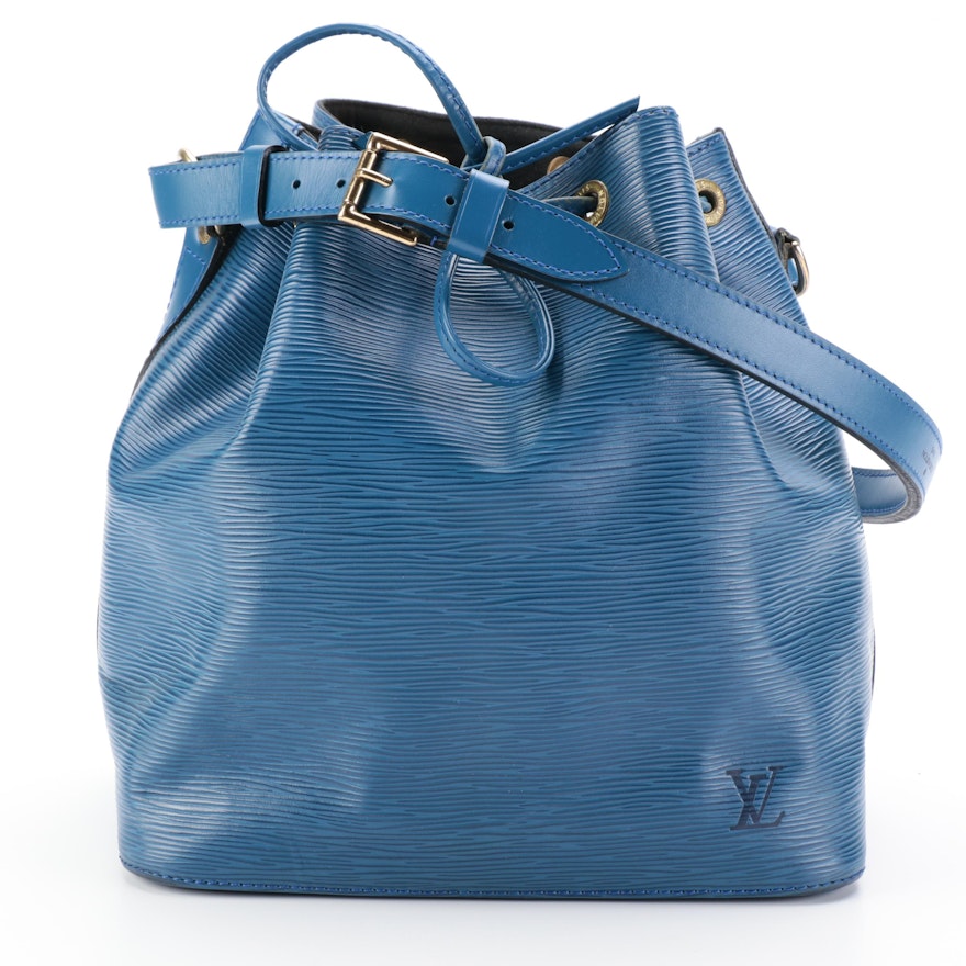 Louis Vuitton Petit Noé Shoulder Bag in Toledo Blue Epi Leather