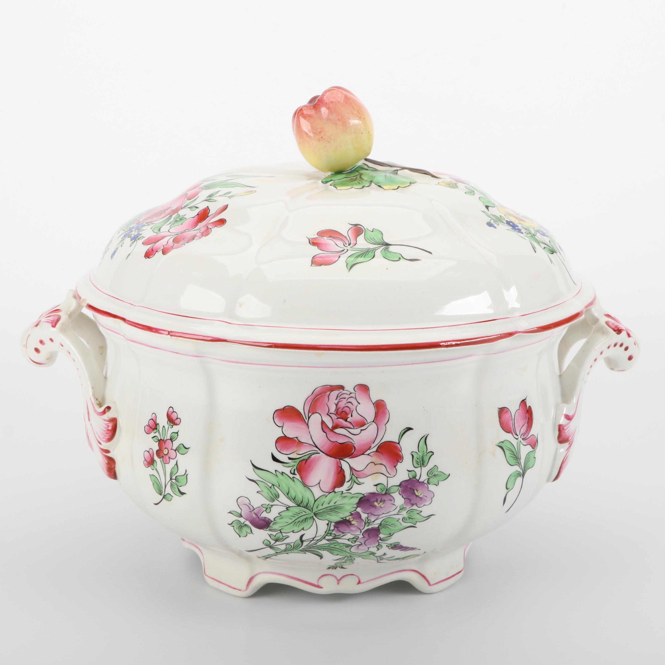 Lunéville "Old Strasbourg" Ceramic Dinnerware, Late 19th to Early 20th Century