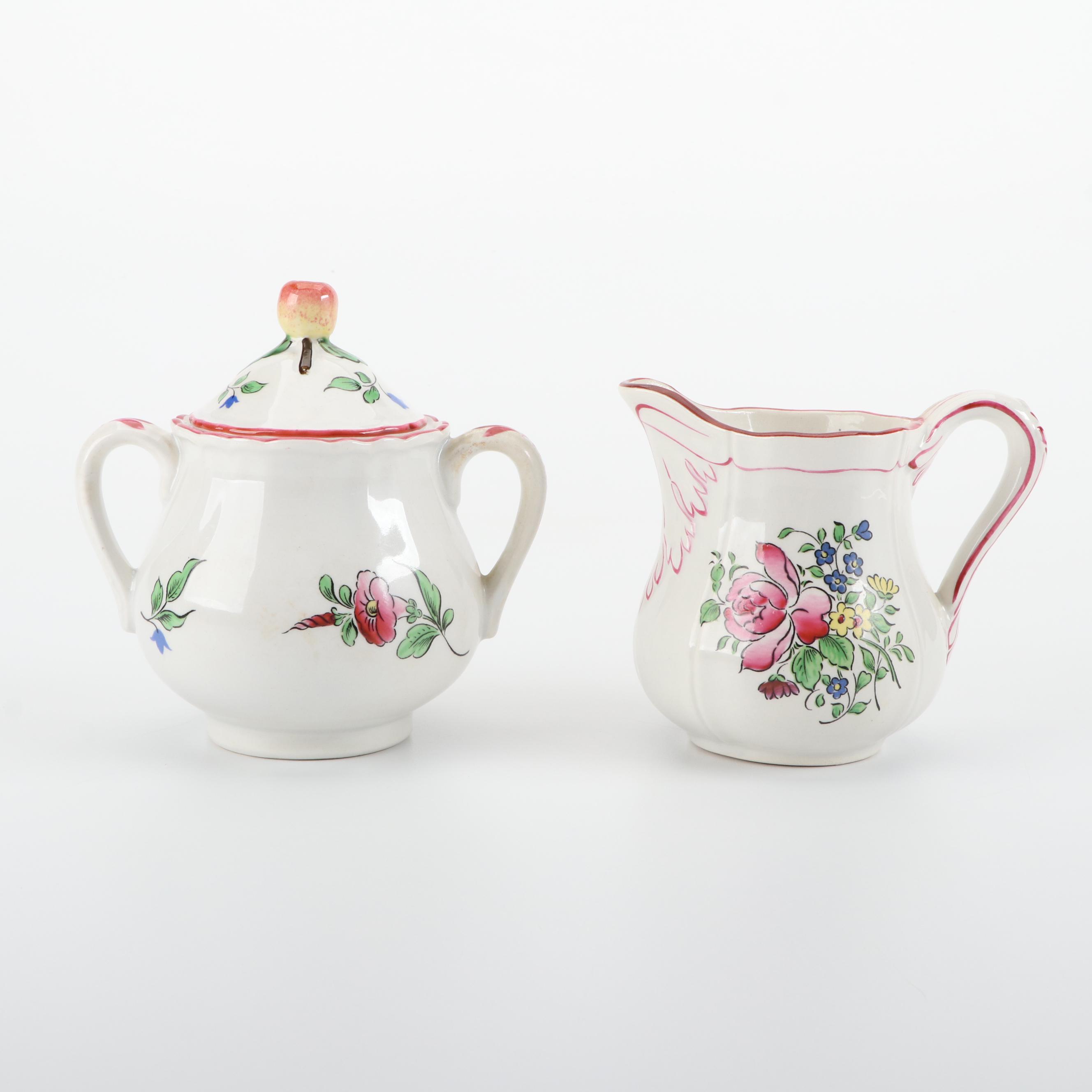 Lunéville "Old Strasbourg" Ceramic Dinnerware, Late 19th to Early 20th Century