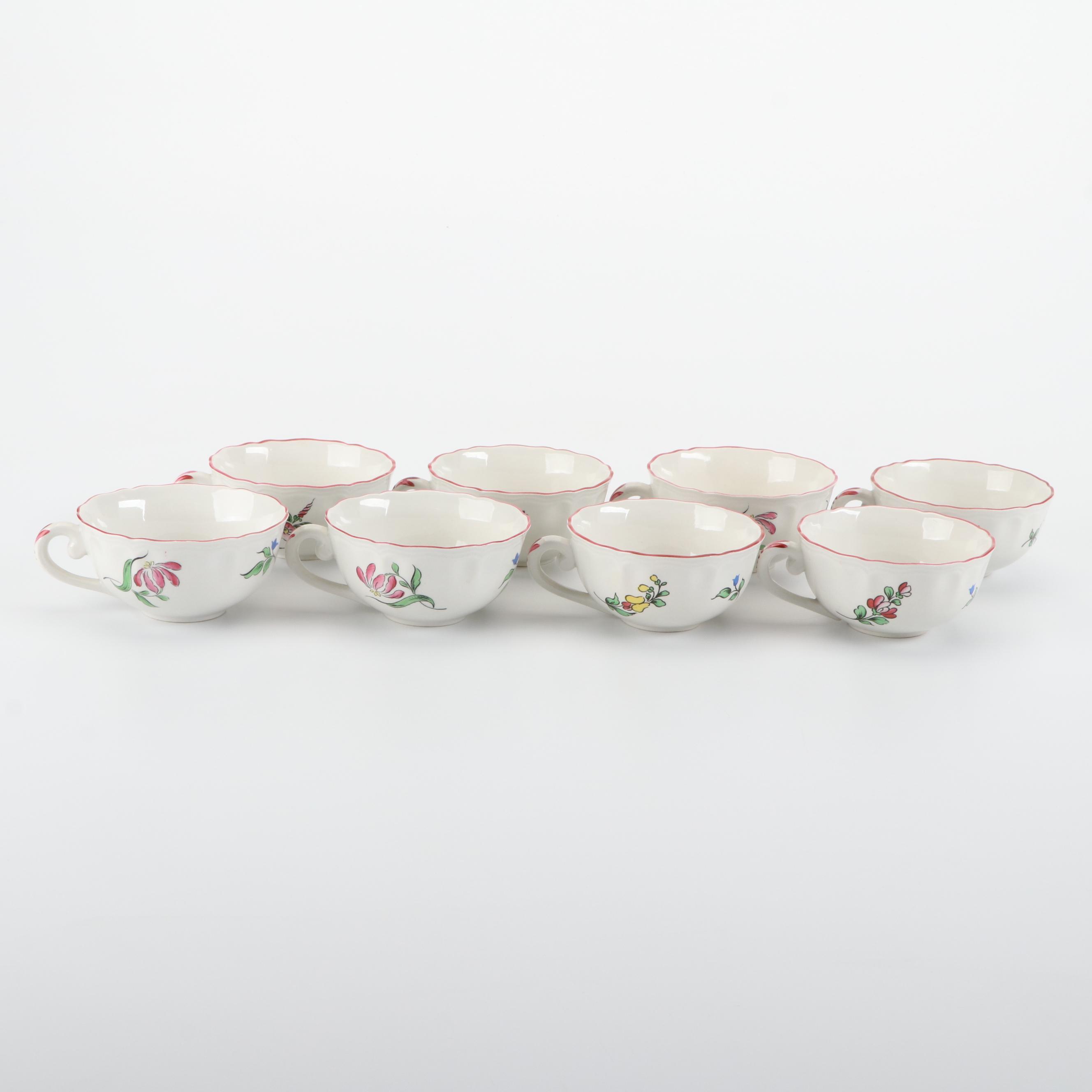 Lunéville "Old Strasbourg" Ceramic Dinnerware, Late 19th to Early 20th Century