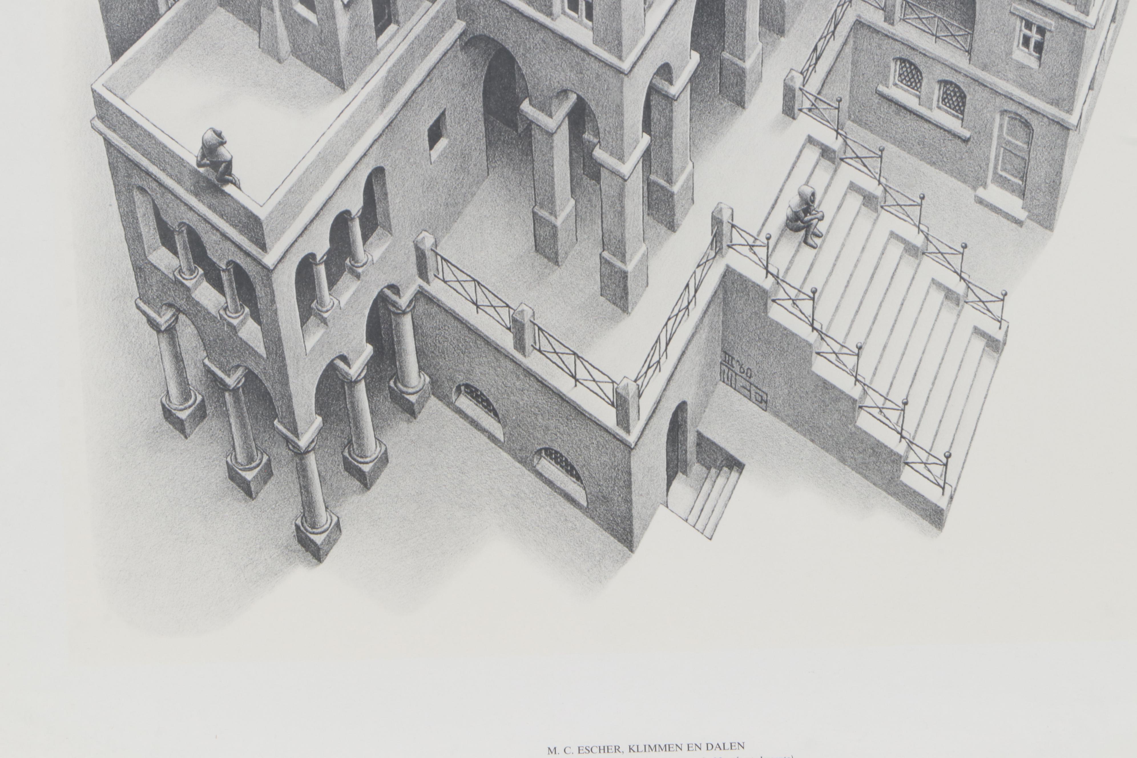 Offset Lithograph After M.C. Escher "Ascending and Descending," 1974