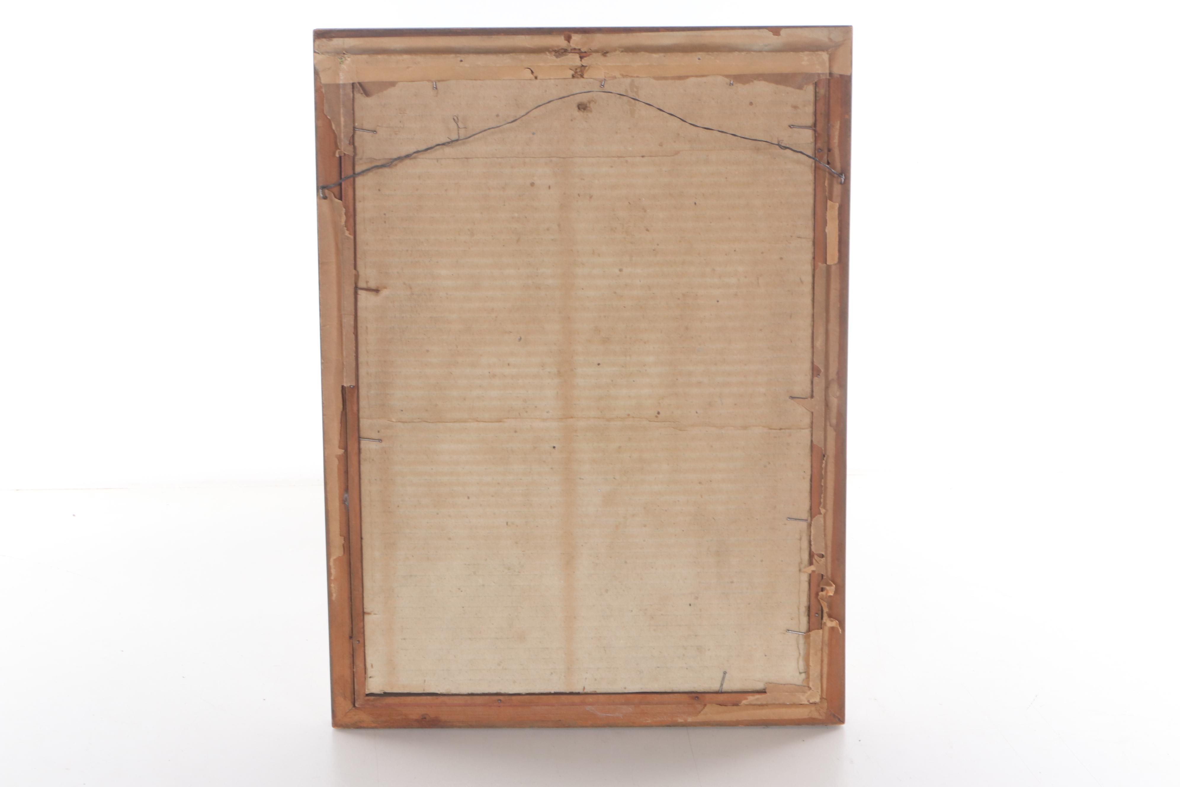 K. Groff Landscape Pastel Drawing of Lighthouse, 1919