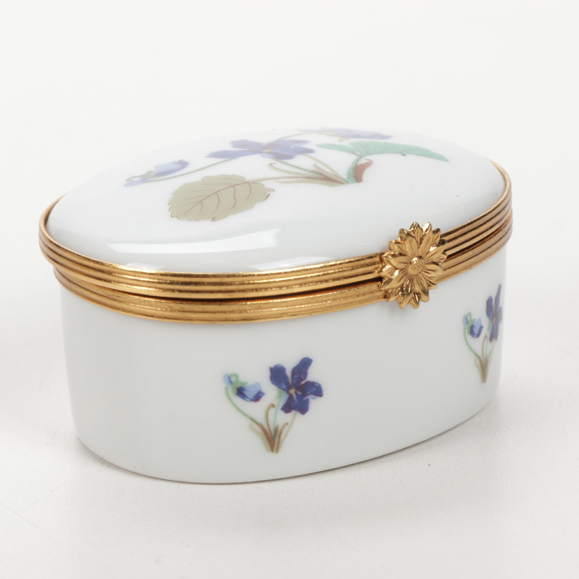 Tiffany & Co., Haviland and Georges Boyer Porcelain Limoges Boxes