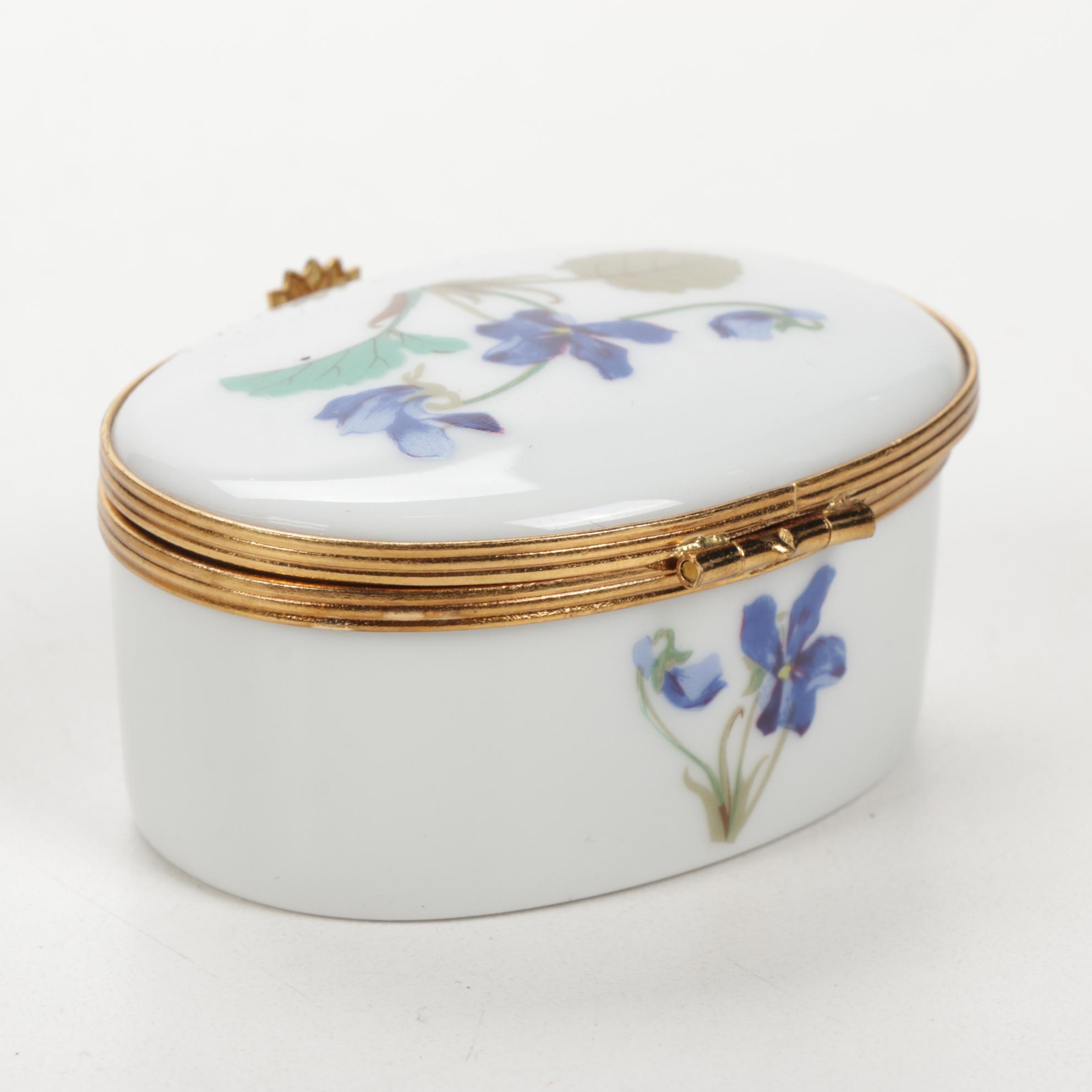Tiffany & Co., Haviland and Georges Boyer Porcelain Limoges Boxes