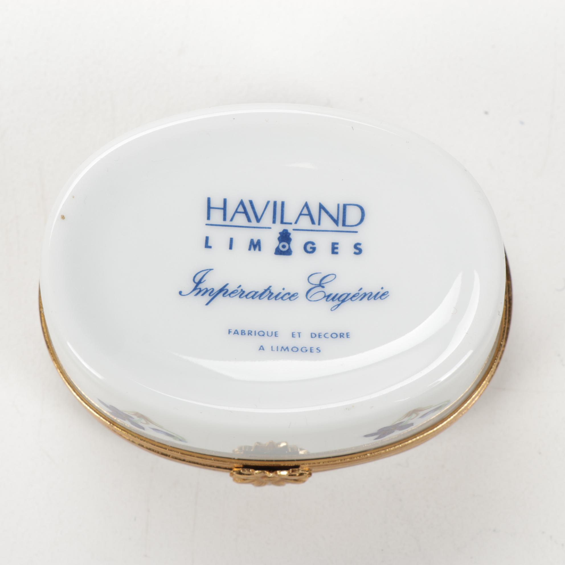 Tiffany & Co., Haviland and Georges Boyer Porcelain Limoges Boxes