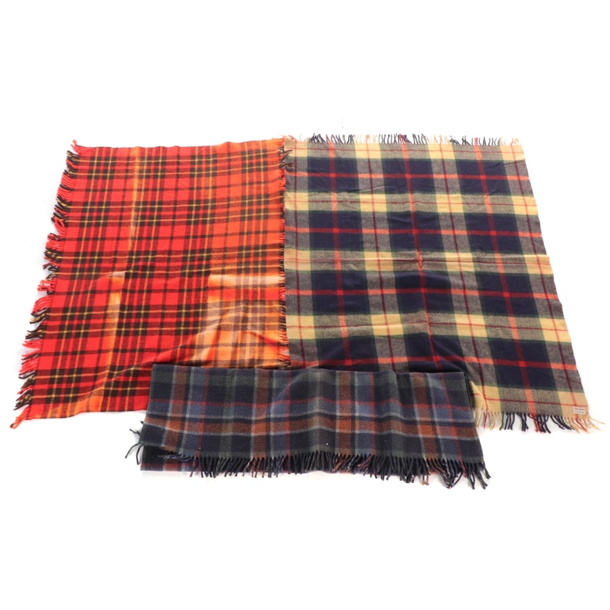 Troy Robe, Faribo Scotch Plaid and Other Plaid Woolen Blanket