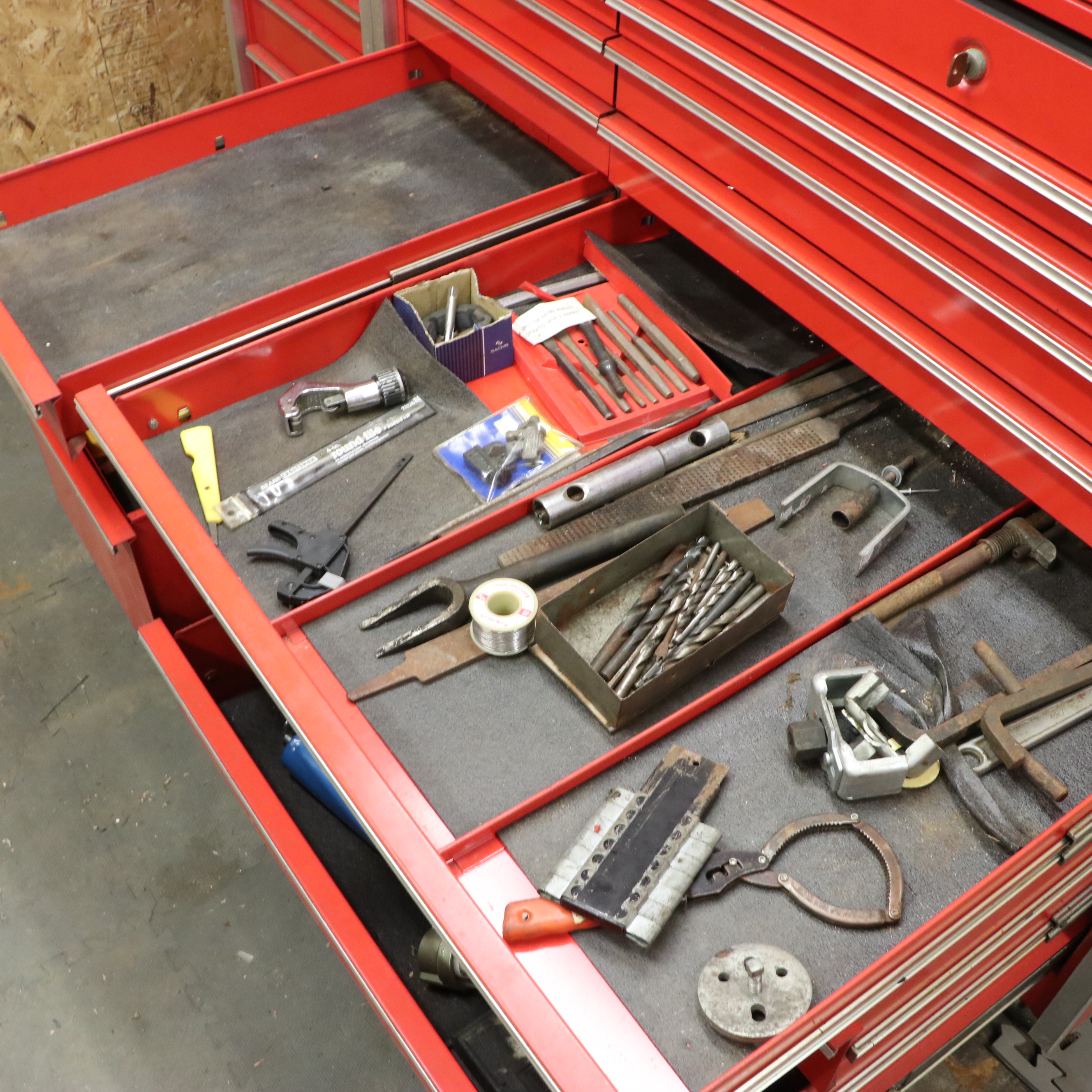 Snap-on 15-Drawer Tool Chest on Casters with Craftsman Wrenches and Other Tools