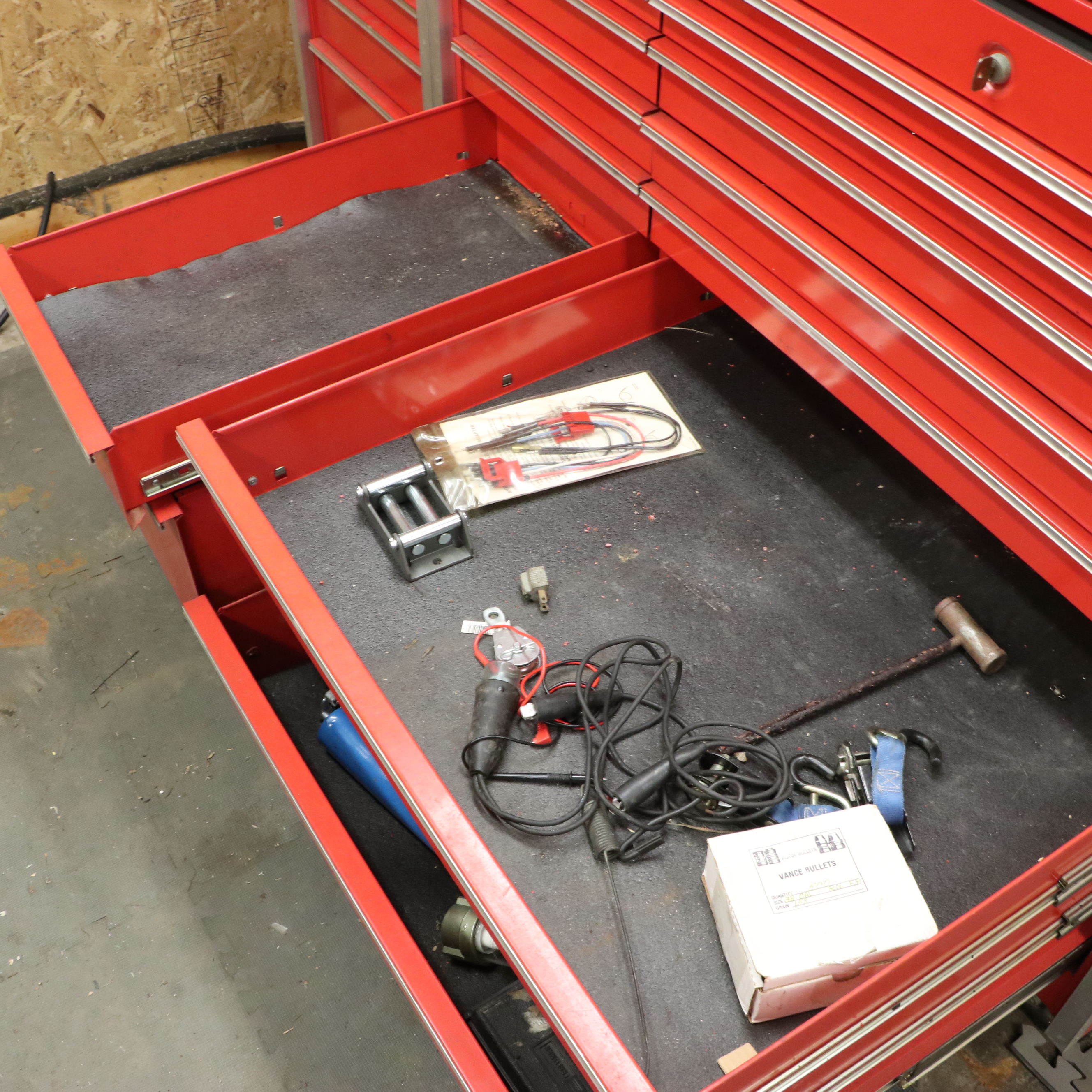 Snap-on 15-Drawer Tool Chest on Casters with Craftsman Wrenches and Other Tools