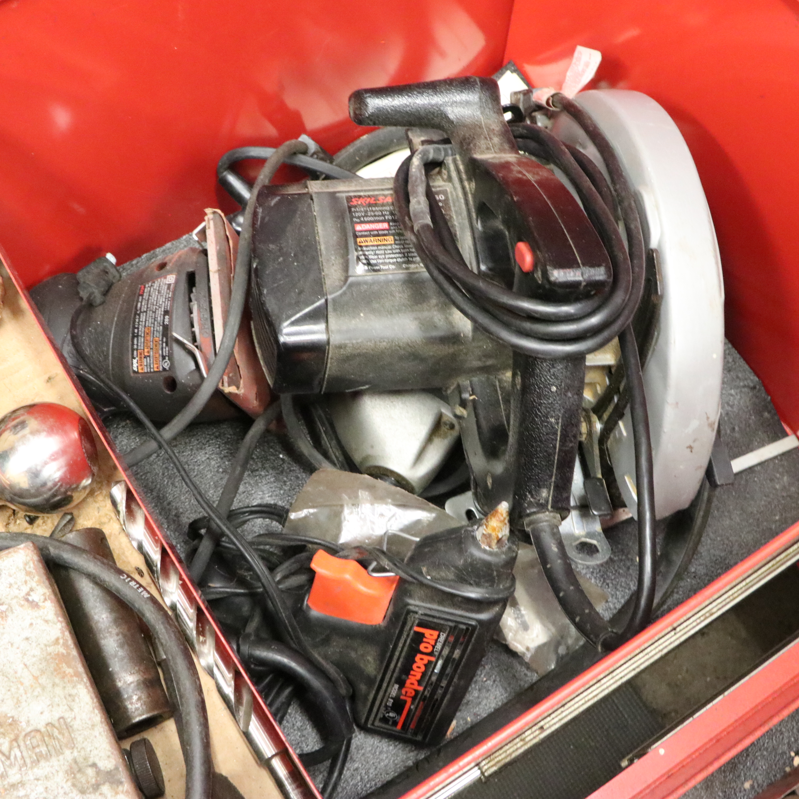 Snap-on 15-Drawer Tool Chest on Casters with Craftsman Wrenches and Other Tools