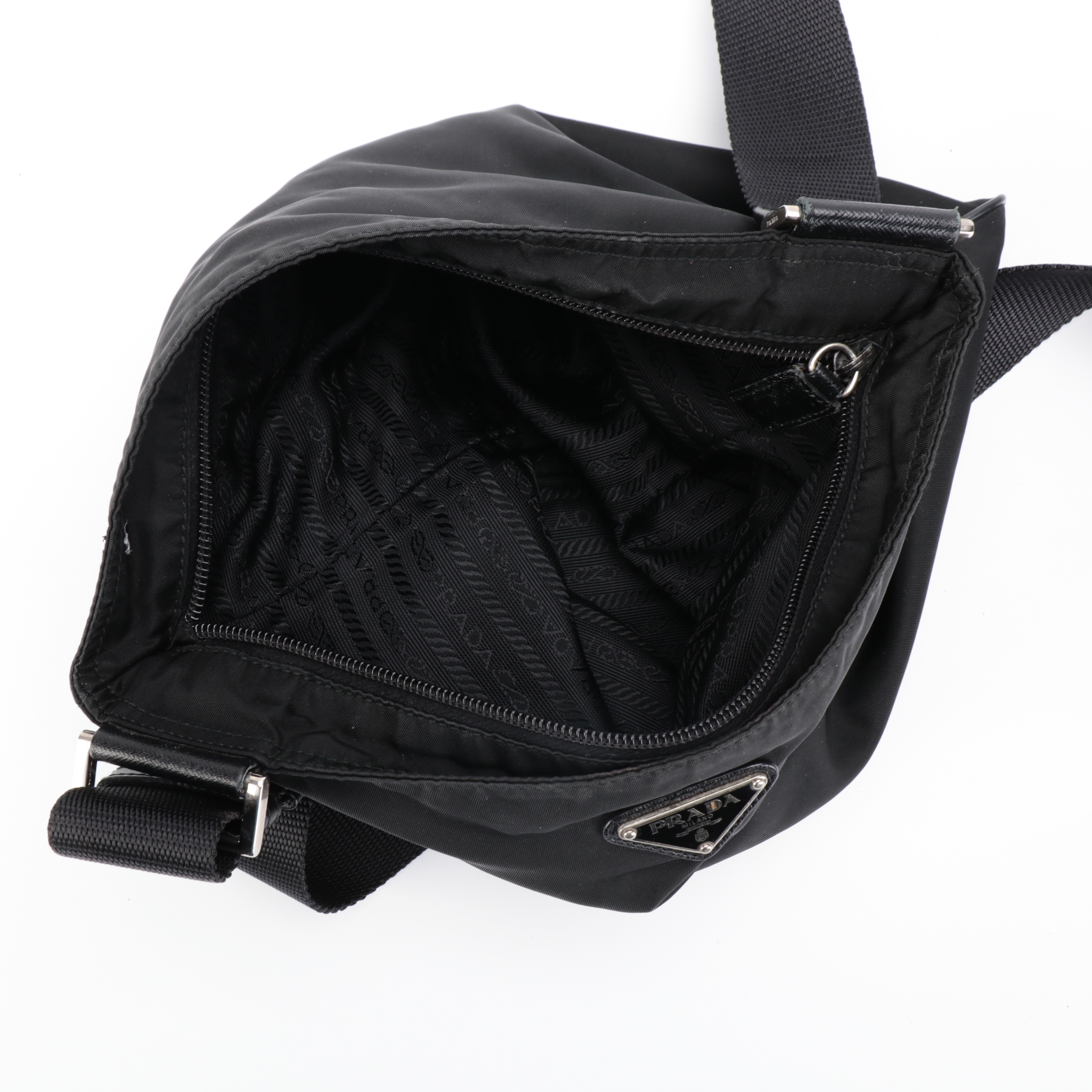 Prada Black Nylon Shoulder Bag