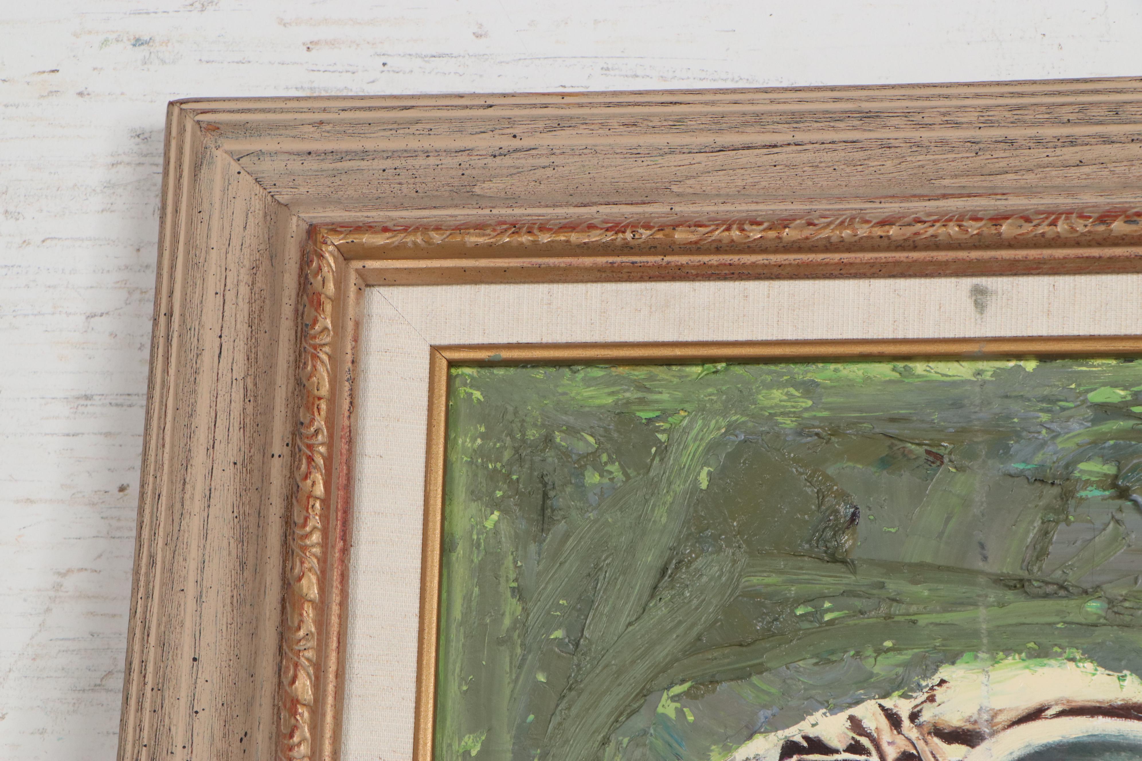 Oleg Stavrowsky Oil Painting "Up and Under," Late 20th Century