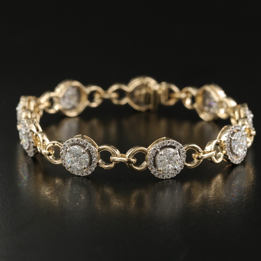 14K 3.02 CTW Diamond Bracelet