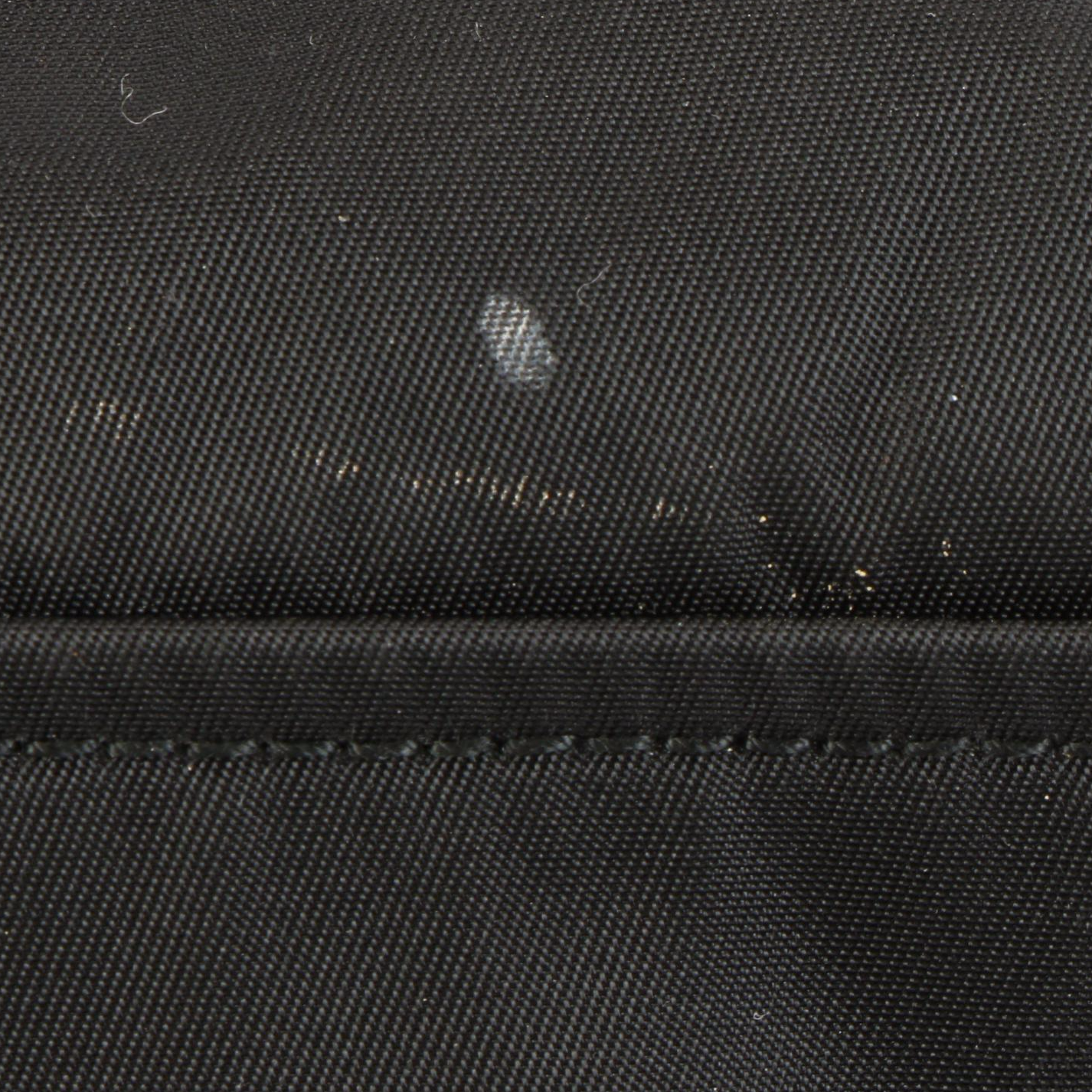 Prada Black Nylon and Embossed Leather Shoulder Bag