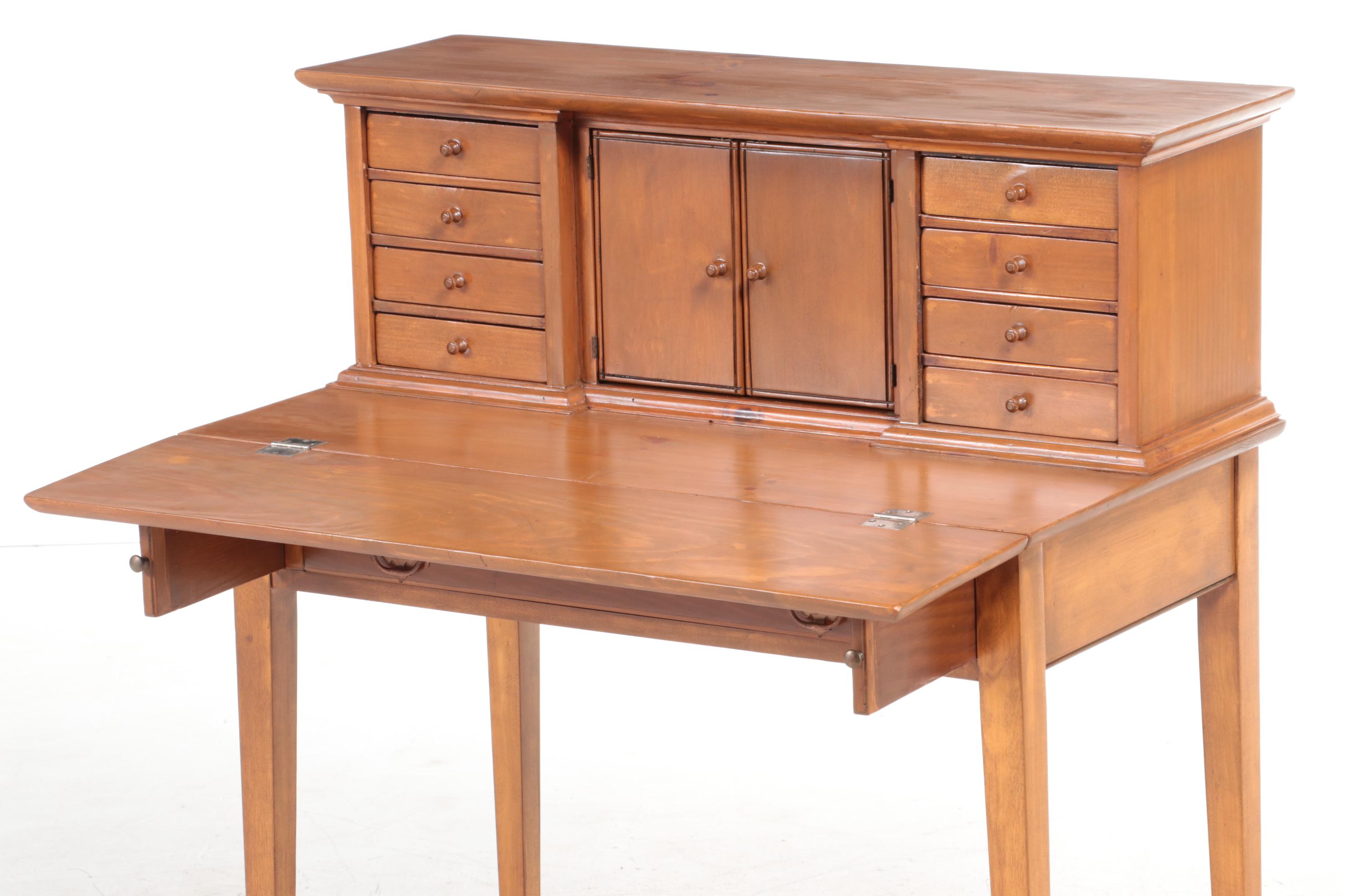 Townshend of Vermont Federal Style Pine Secretary, Mid-20th Century