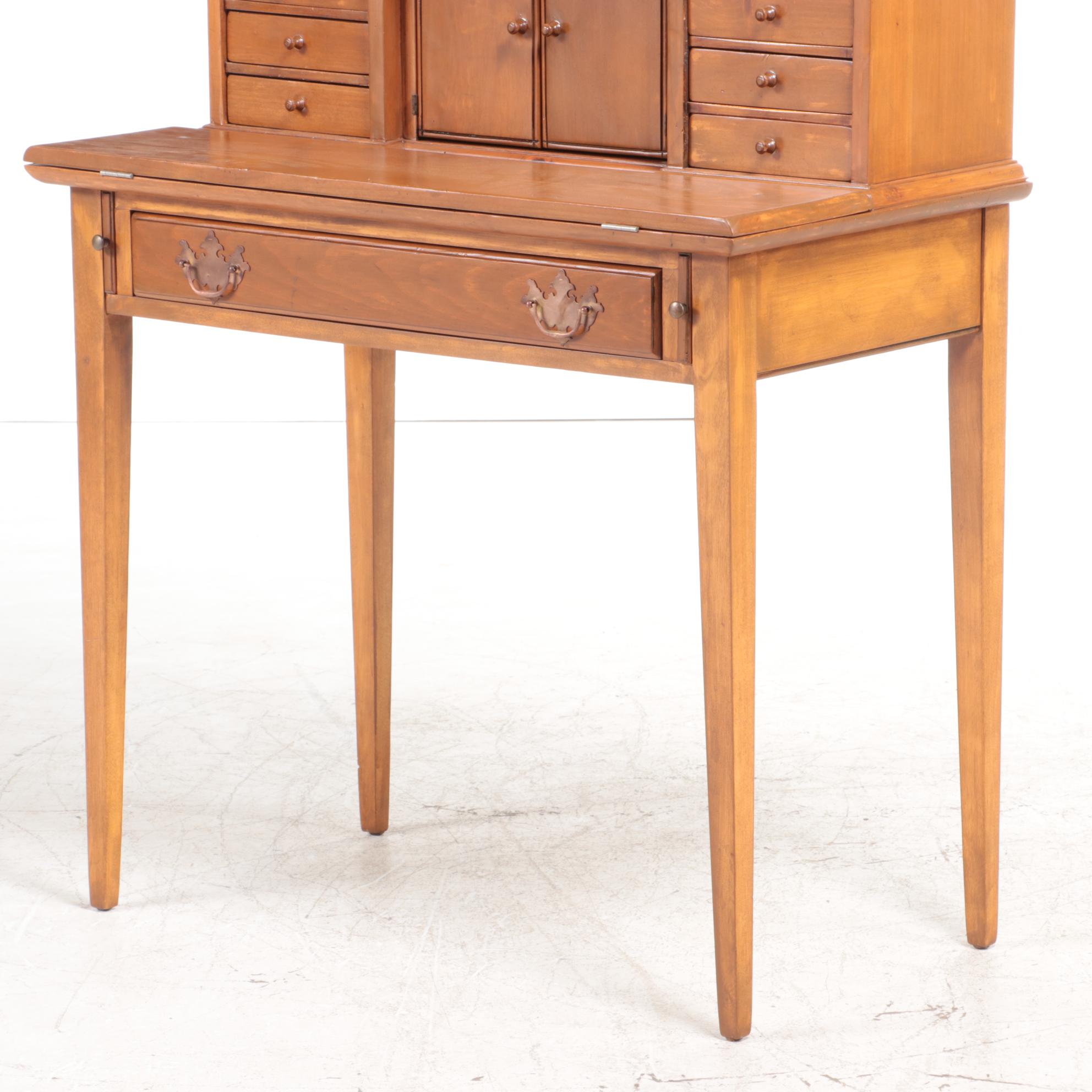 Townshend of Vermont Federal Style Pine Secretary, Mid-20th Century