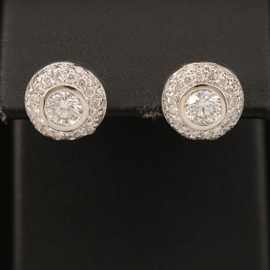 18K 1.96 CTW Diamond Earrings