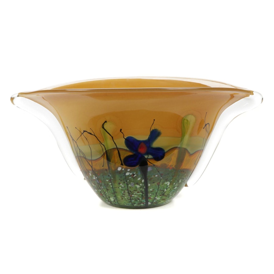 Mihai Topescu Romanian Art Glass Vase