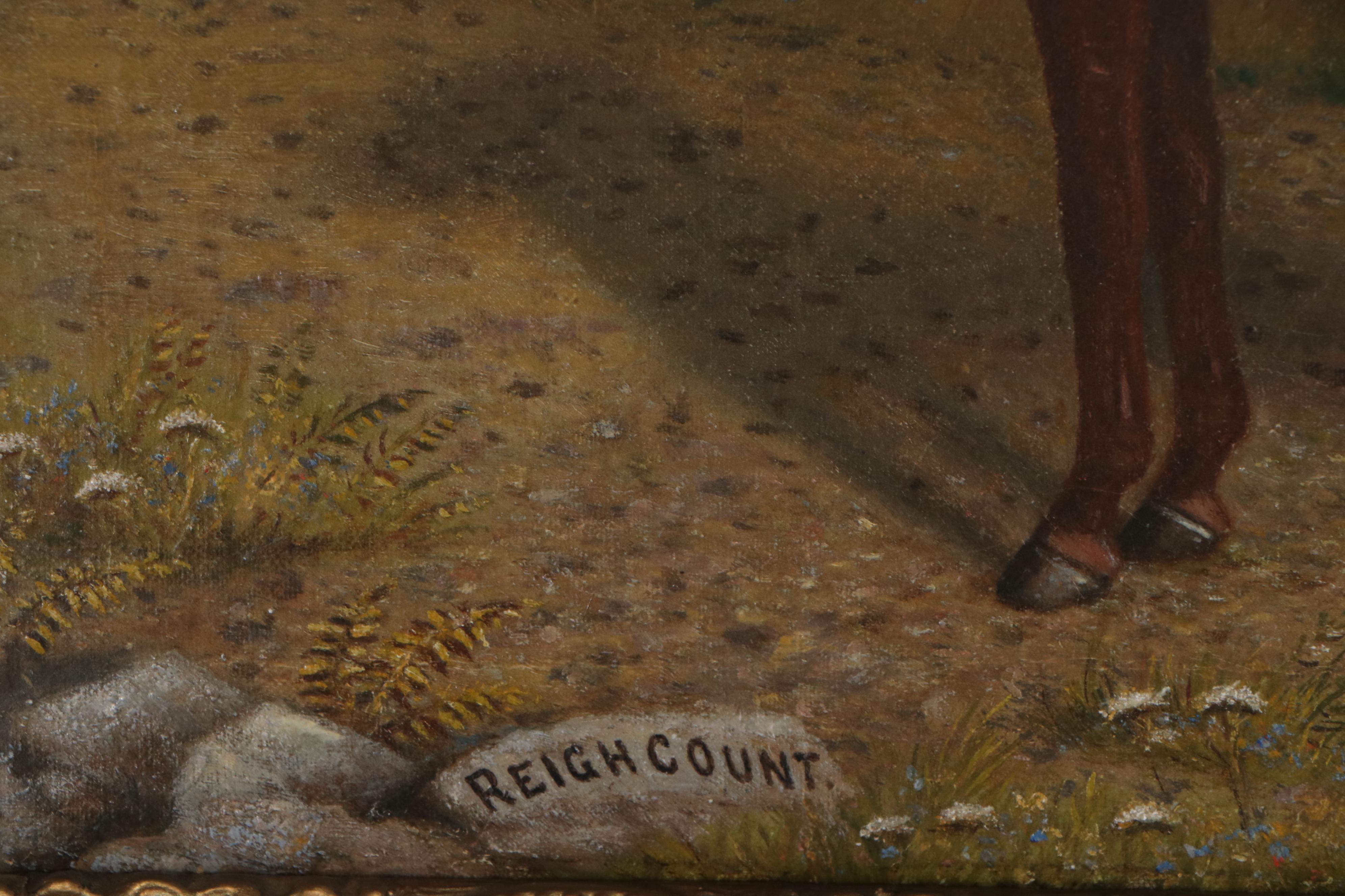Harry Lyman Oil Painting "Reigh Count," 1928