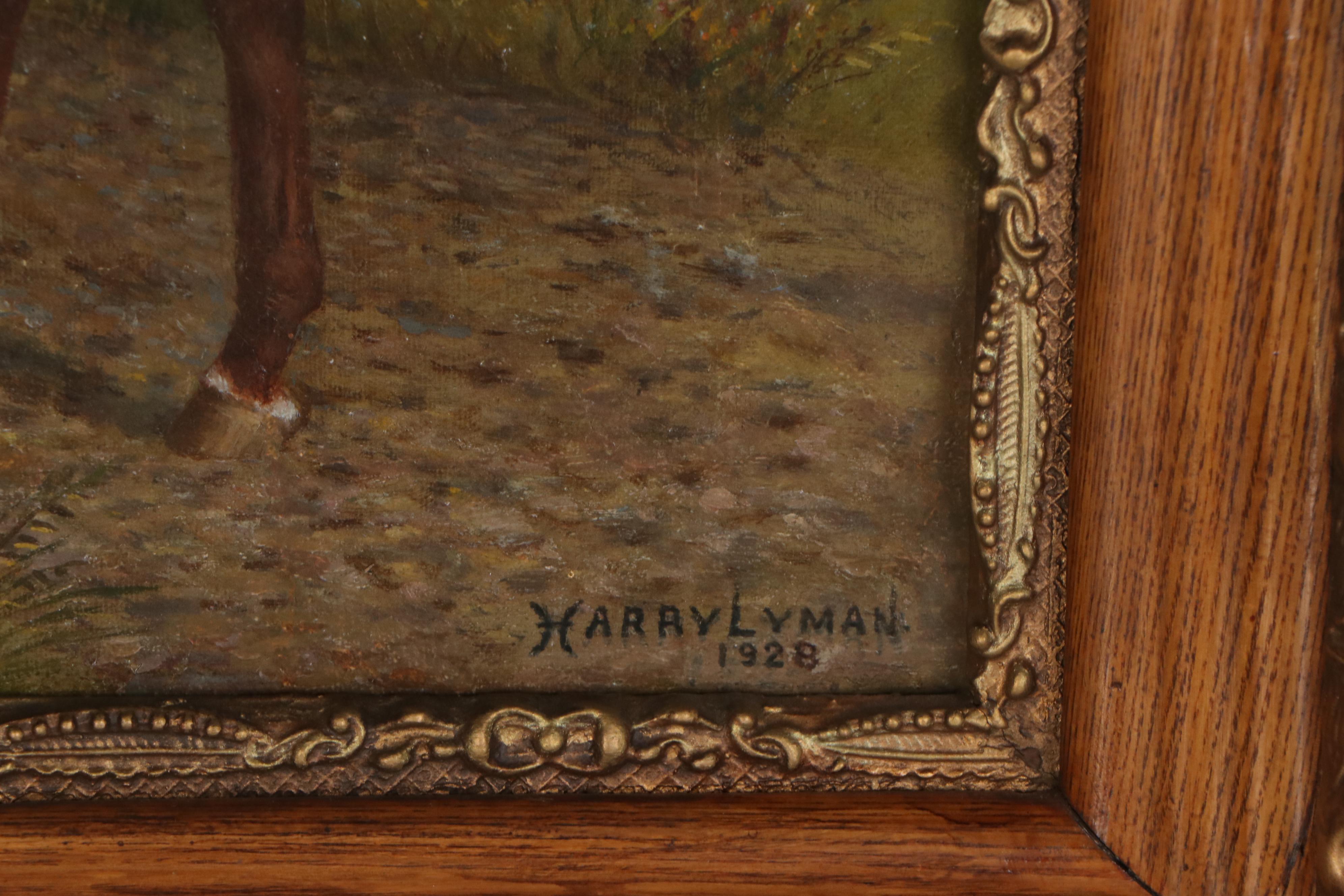 Harry Lyman Oil Painting "Reigh Count," 1928