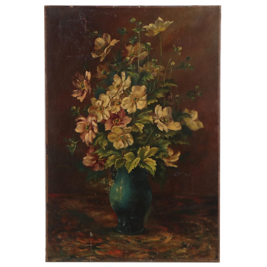 Still Life Oil Painting, Late 19th Century